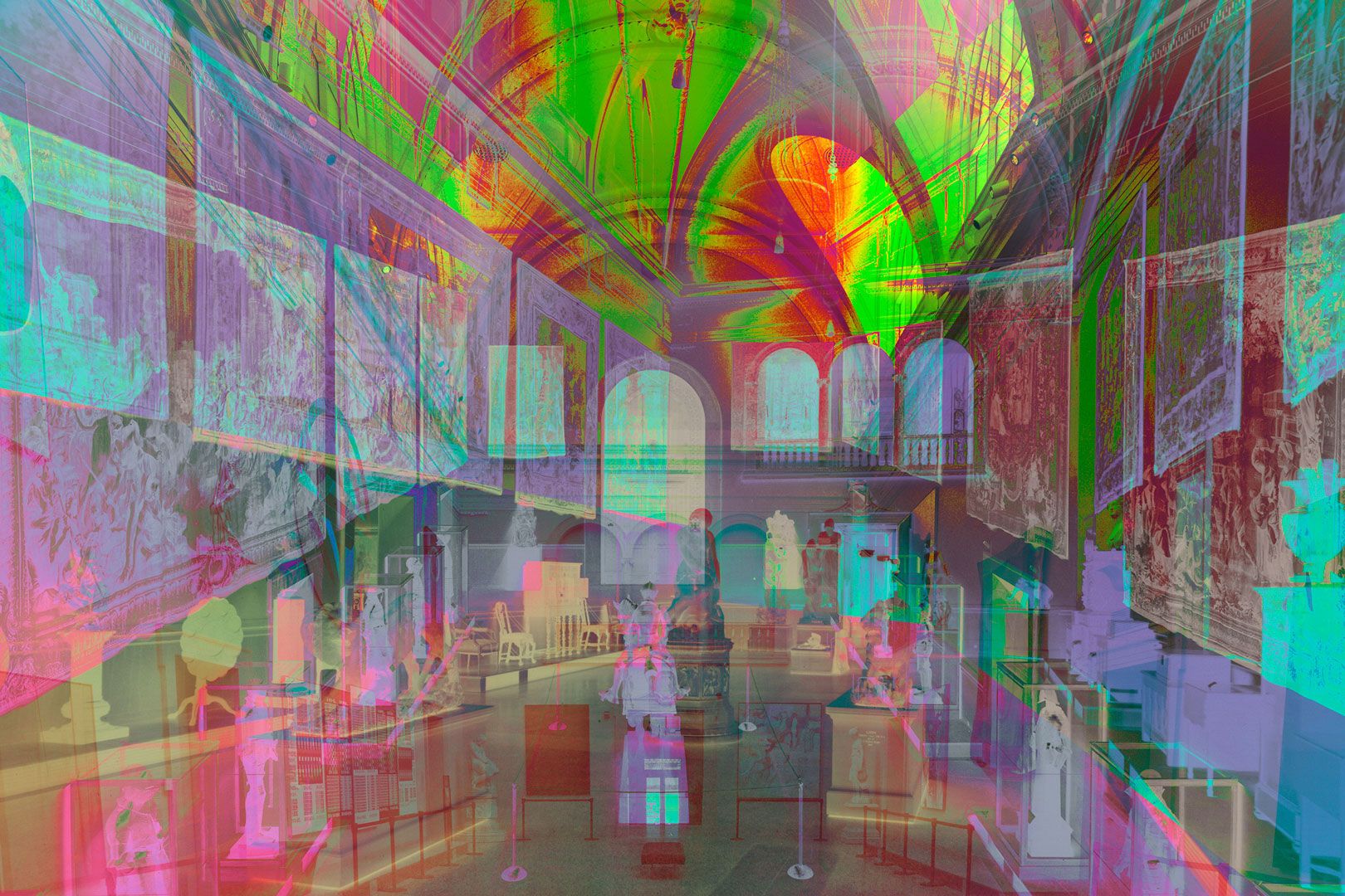 A photograph by James Welling, titled Morgan Great Hall, dated 2015