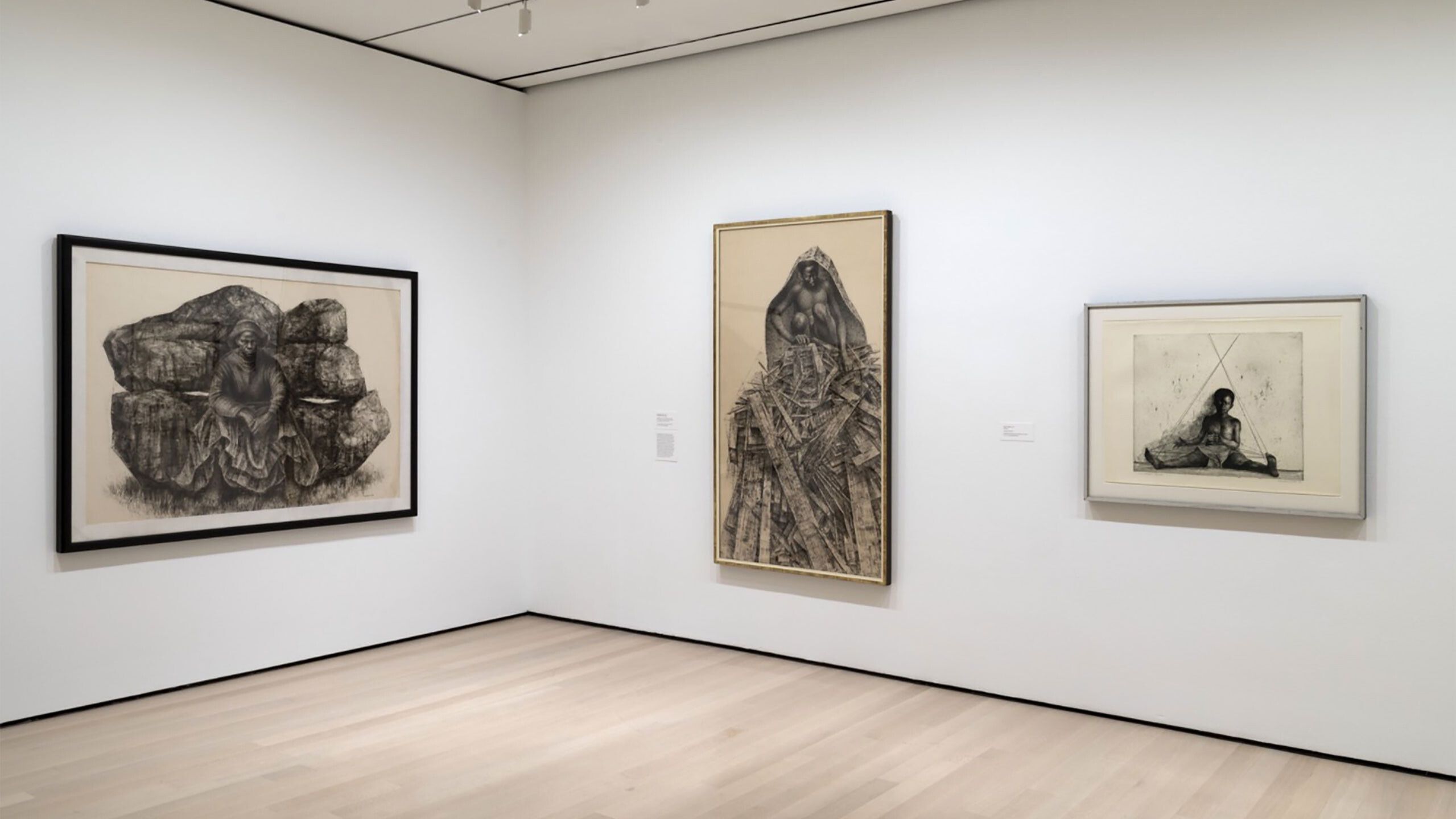 Installation view II of an exhibition named Charles White: A Retrospective at Museum of Modern Art, New York, 2018