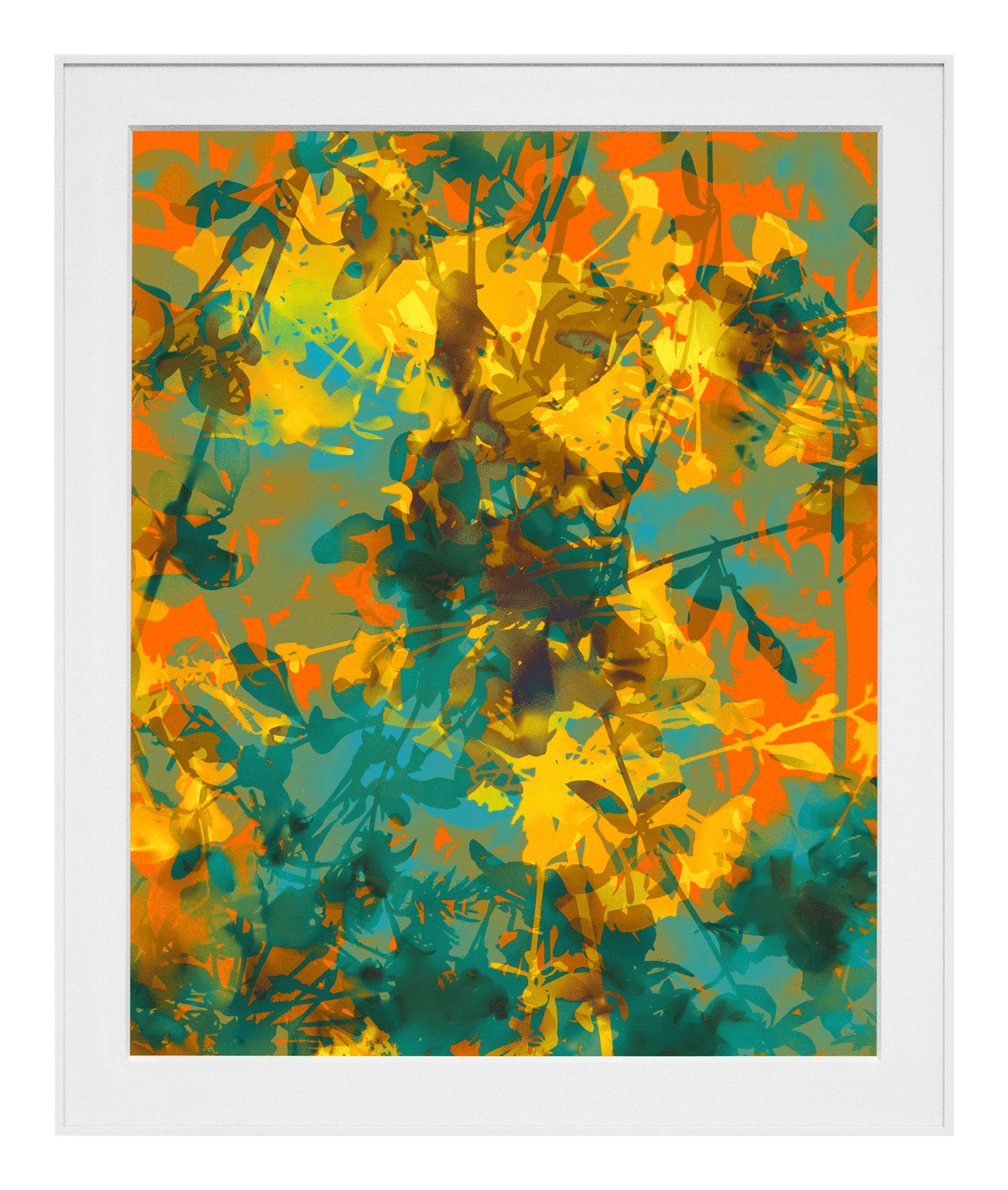 A chromogenic print mounted on Dibond aluminum by James Welling, titled 0626144D, 2014.