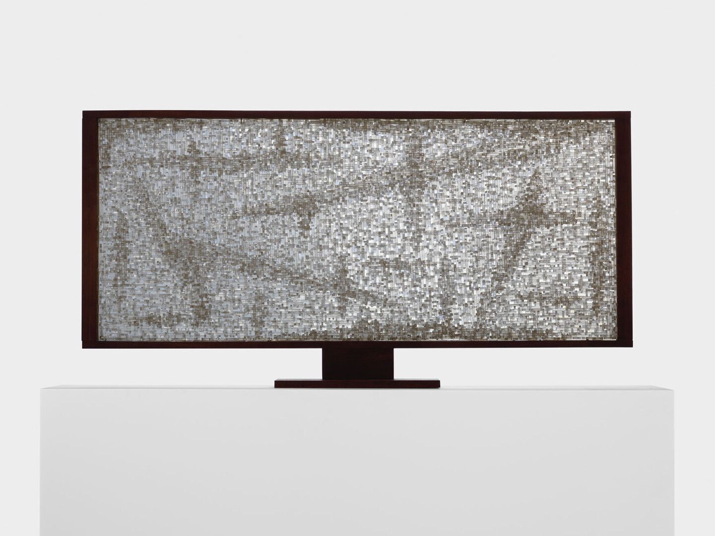 An acrylic and wood sculpture by Leo Amino, titled Horizon, dated 1962.