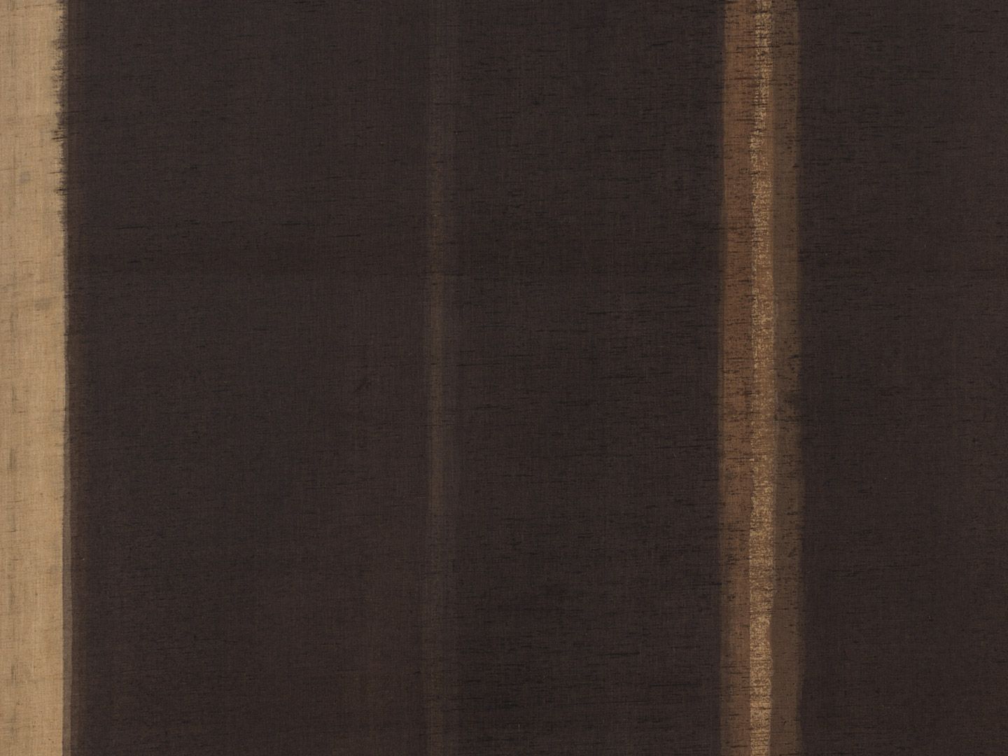 A detail of an oil painting on linen by Yun Hyong-keun, titled Umber-Blue, dated 1981.