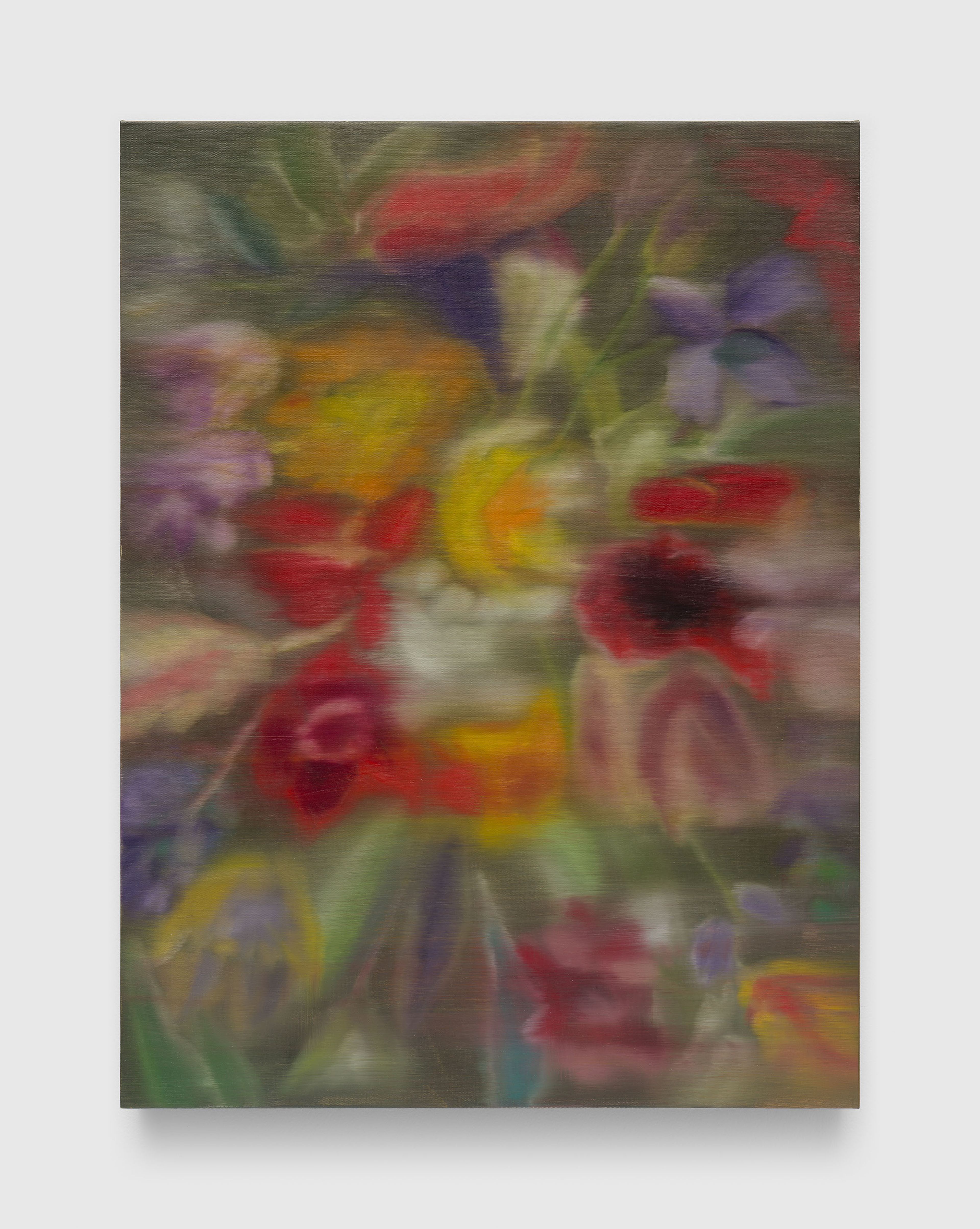An untitled painting by Ross Bleckner, dated 2025.