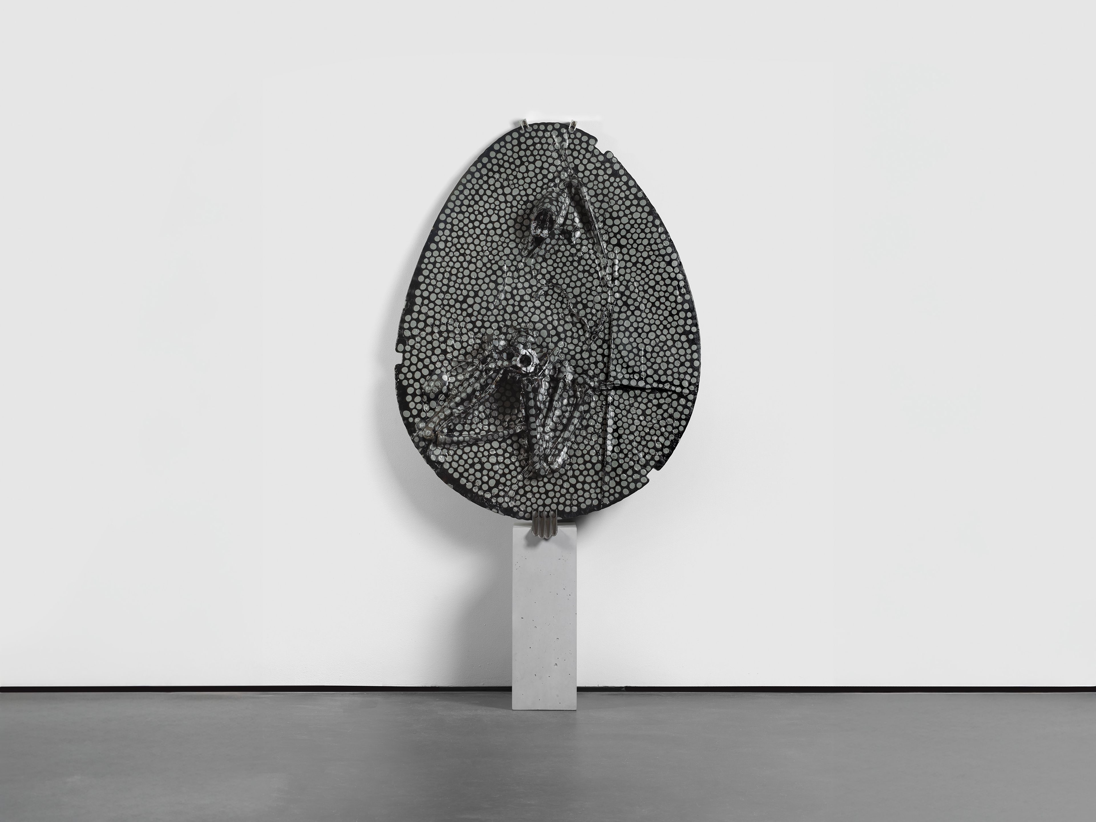A sculpture by Andra Ursuta, titled Private Dancer (Grey Mince), dated 2025.