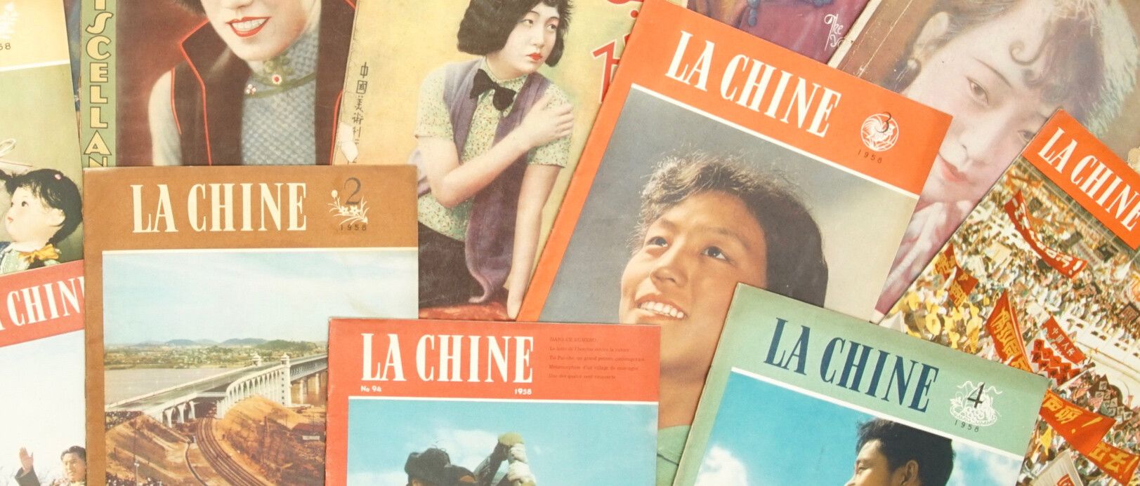 A selection of La Chine magazines.