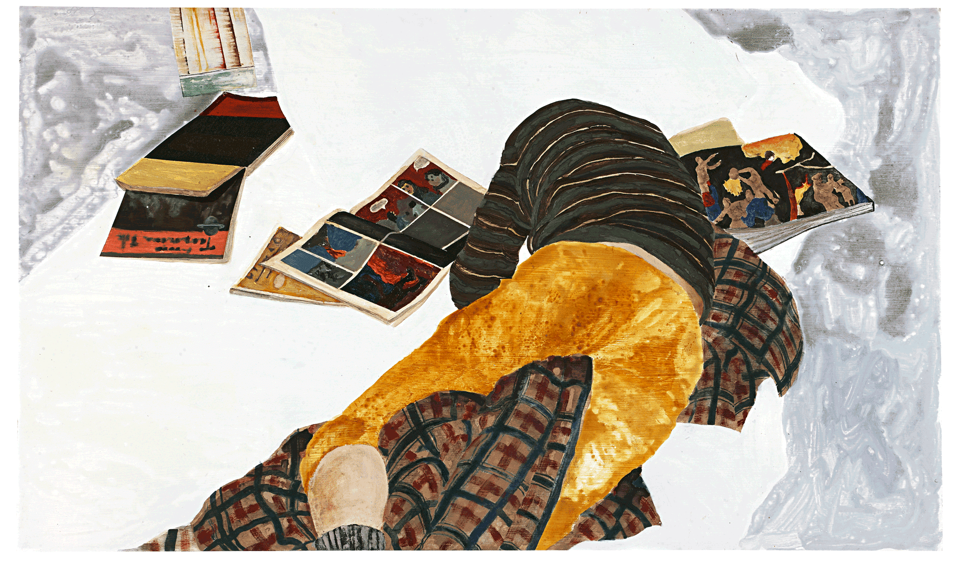 A painting by Mamma Andersson, titled Who Is Sleeping On My Pillow, dated 2010.