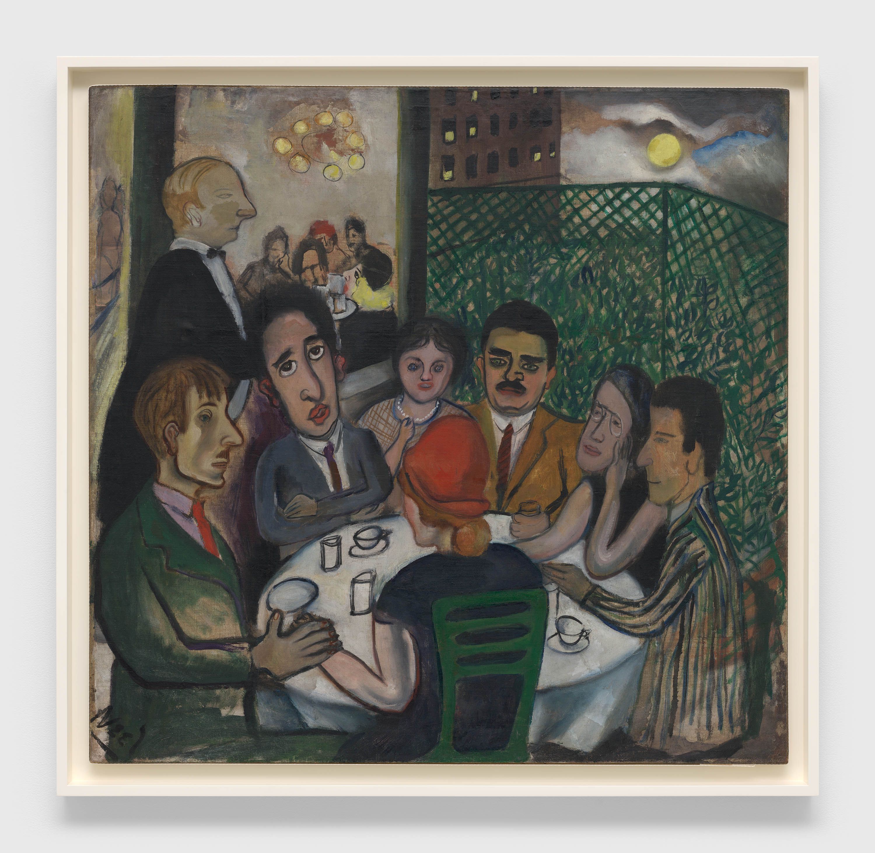 A painting by Alice Neel, titled Village Party, dated 1934.
