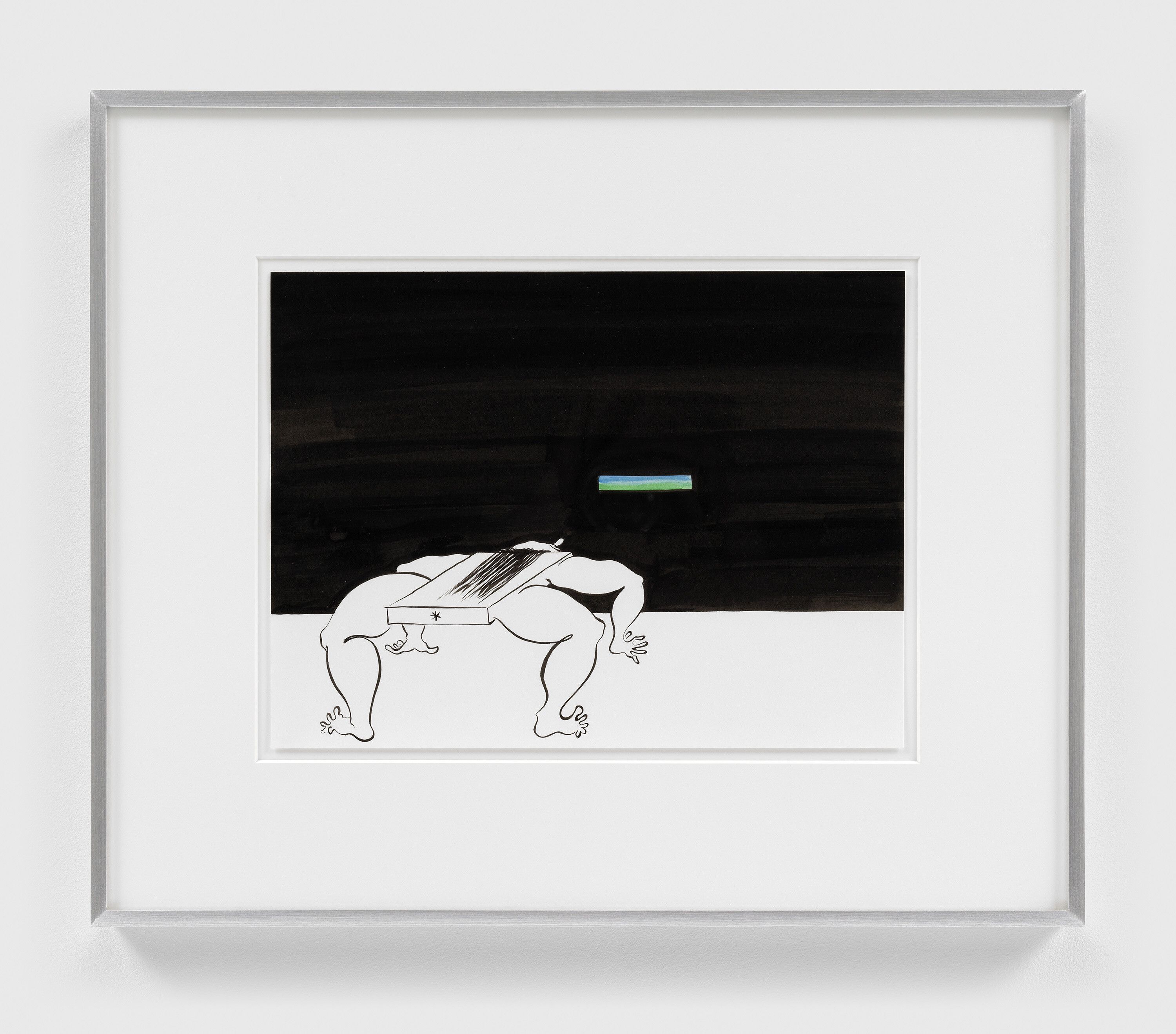 A mixed media artwork by Ebecho Muslimova, titled Fatebe Slot, dated 2021.
