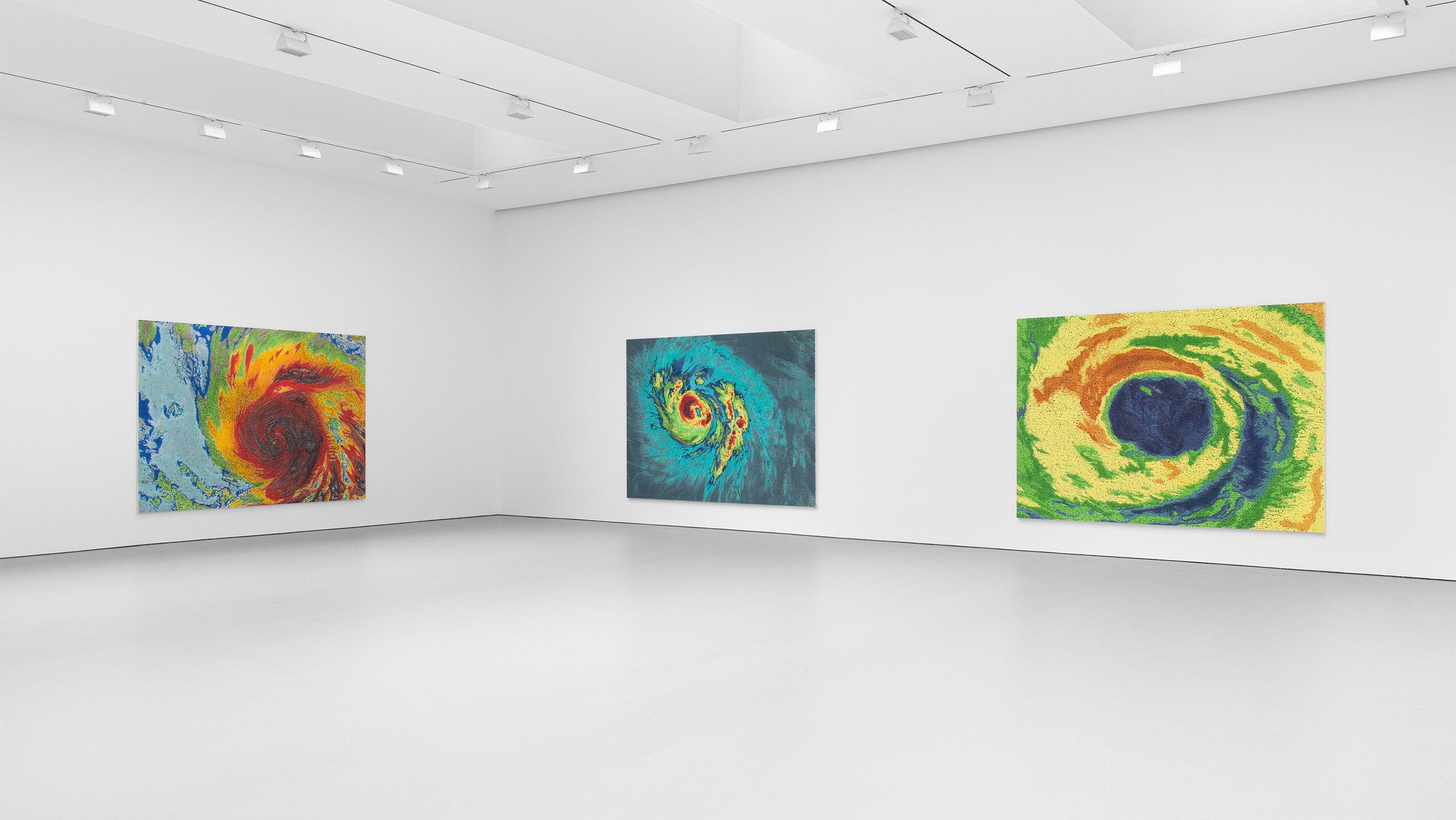 Installation view, Nate Lowman: Let’s Go, David Zwirner, New York, 2022
