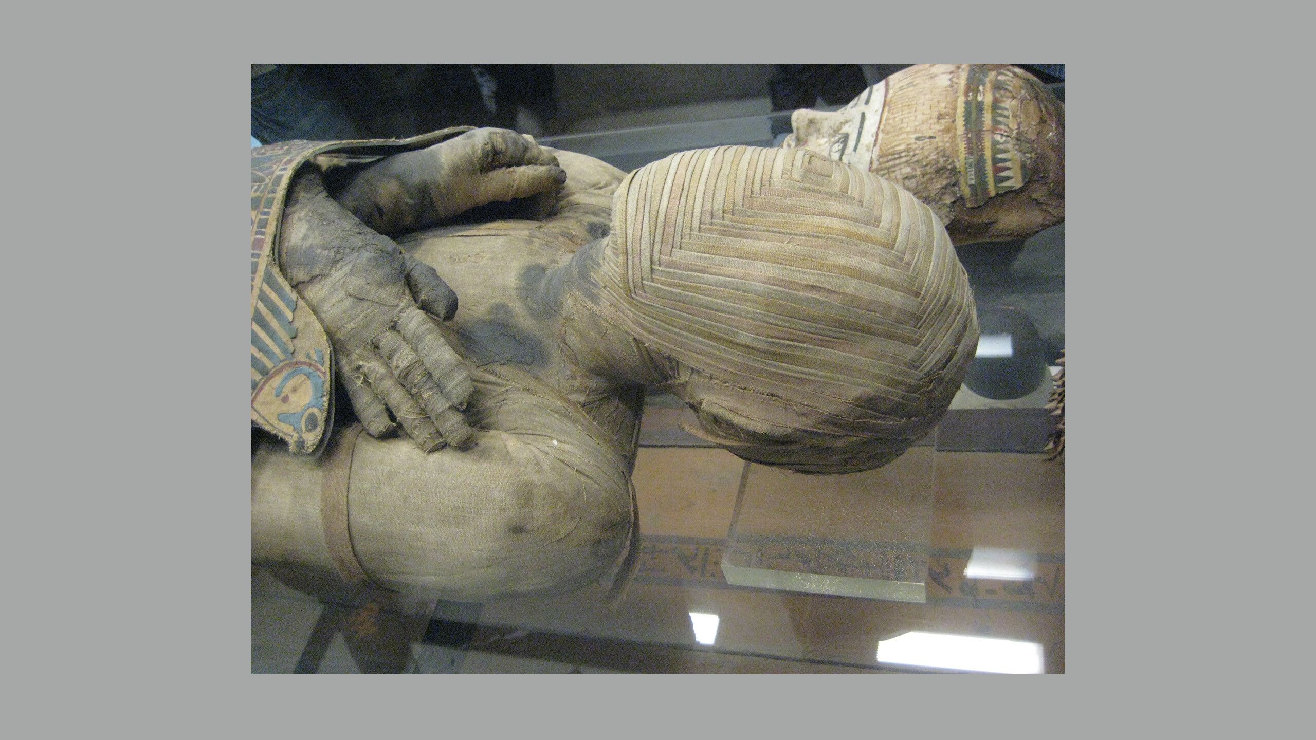 Egyptian Mummy at The Louvre Museum, Paris, France