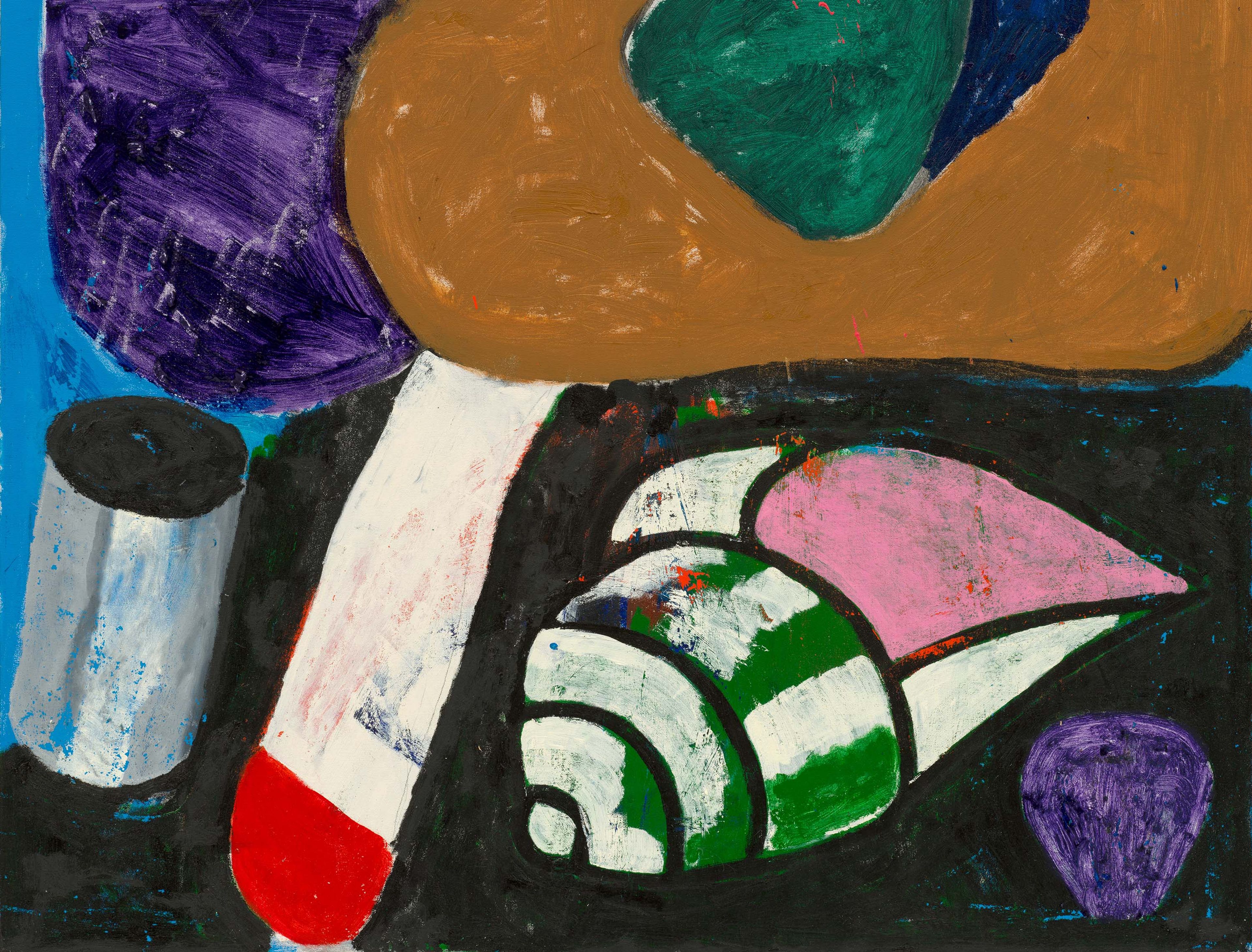 A painting by Joe Bradley, titled Yankee, dated 2025.