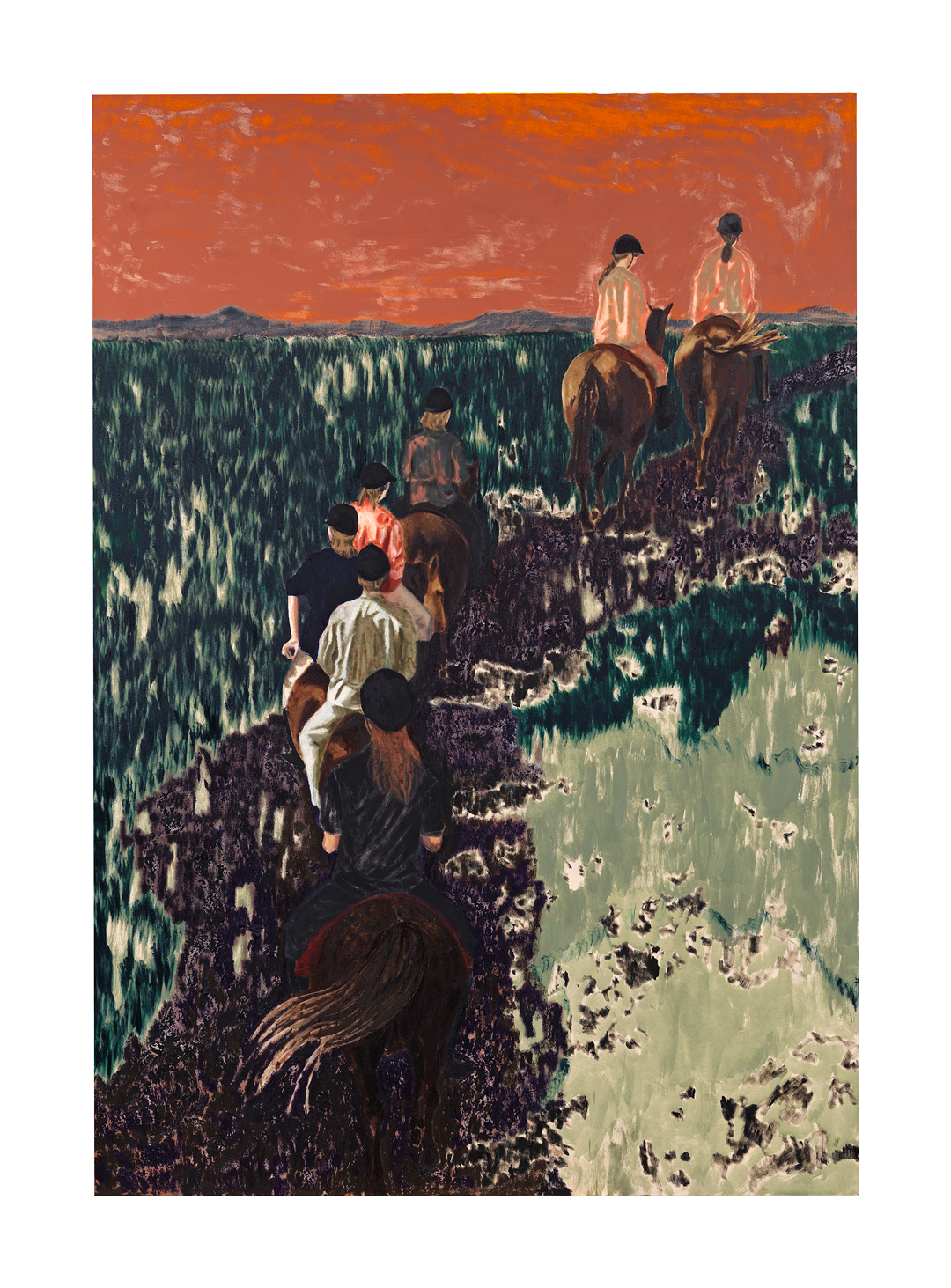 A painting by Mamma Andersson titled Holiday, dated 2020.