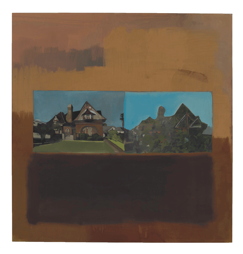 An oil painting on canvas by Noah Davis, titled The "Fitz", dated 2015.