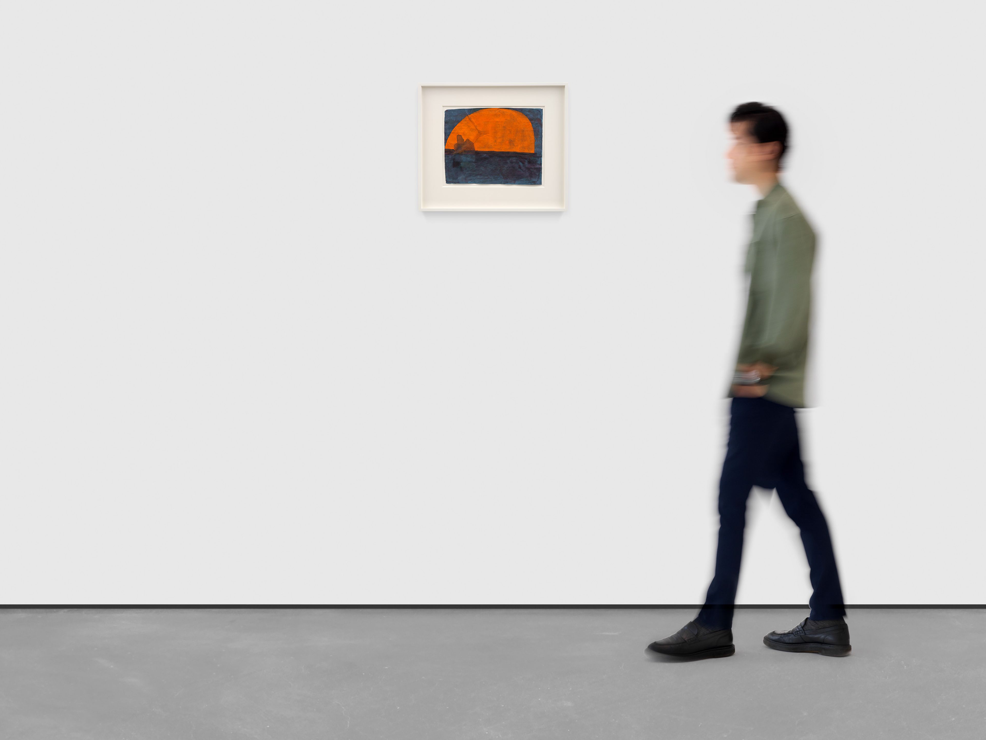 A work on paper by Suzan Frecon, titled ode for the helmeted hornbill, dated 2024.