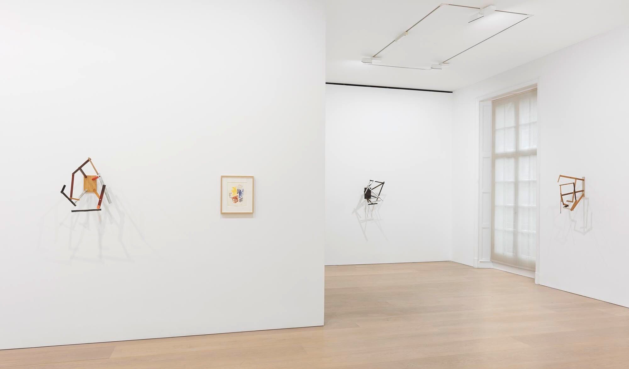 Installation view of the exhibition Al Taylor, at David Zwirner in London, dated 2014.