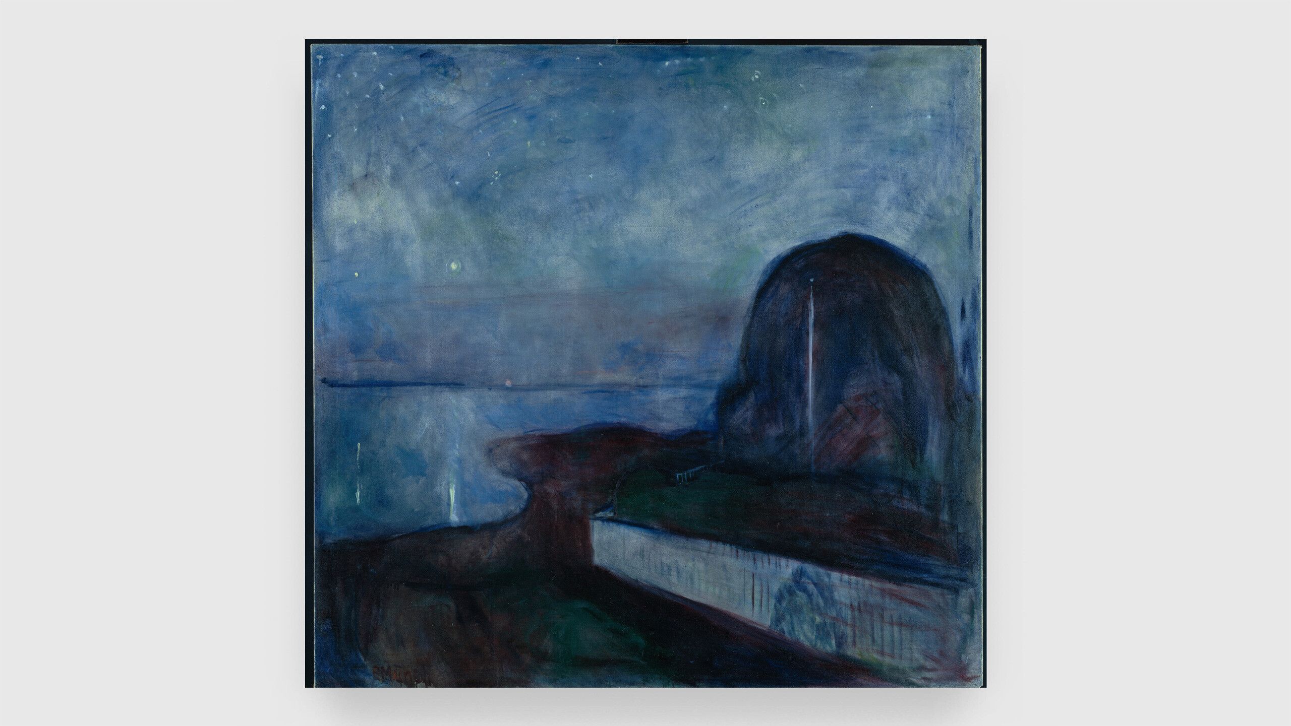 A painting by Edvard Munch titled Starry Night, dated 1897.