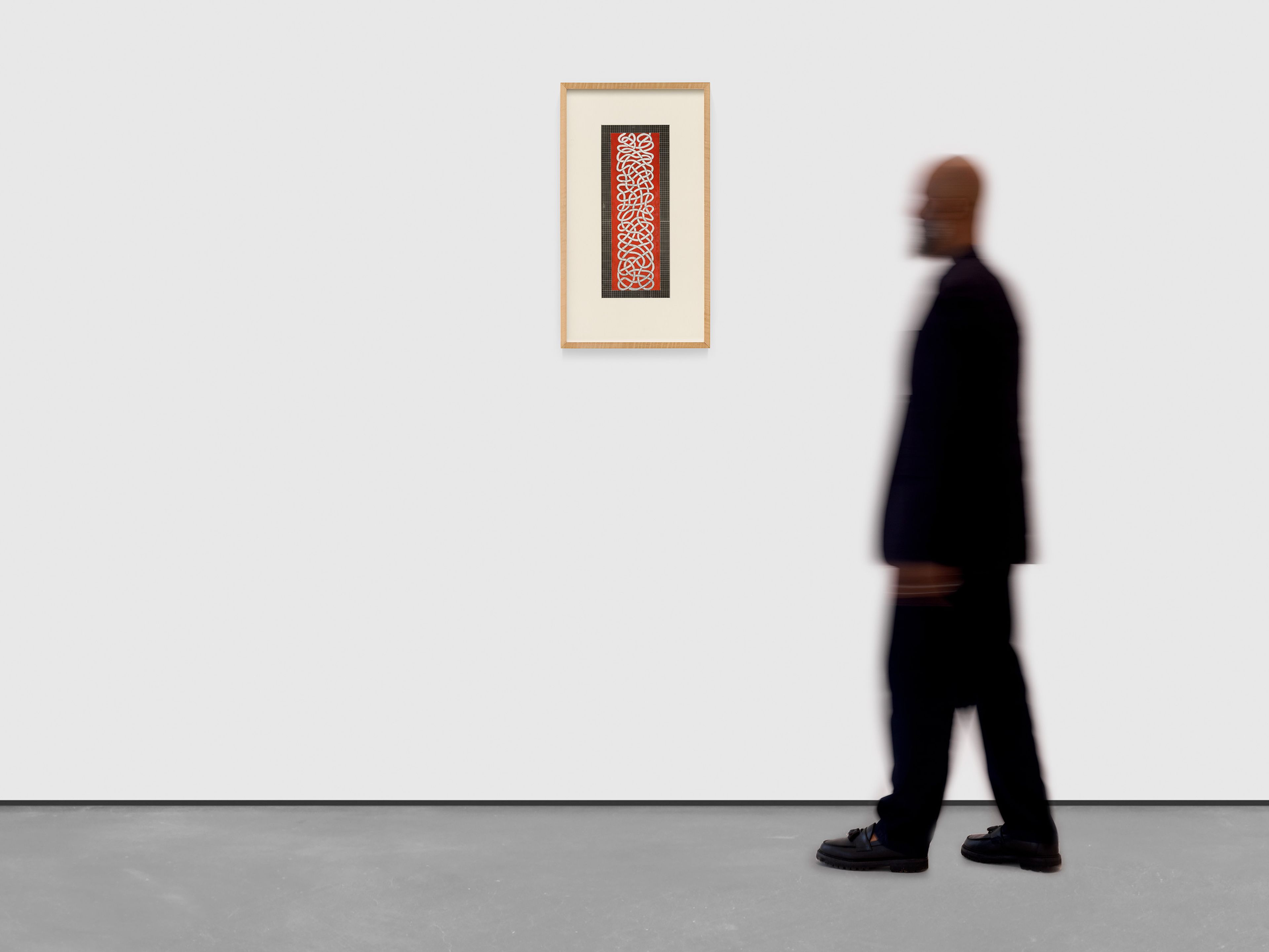 A work on paper by Anni Albers, titled Design, dated circa 1955.