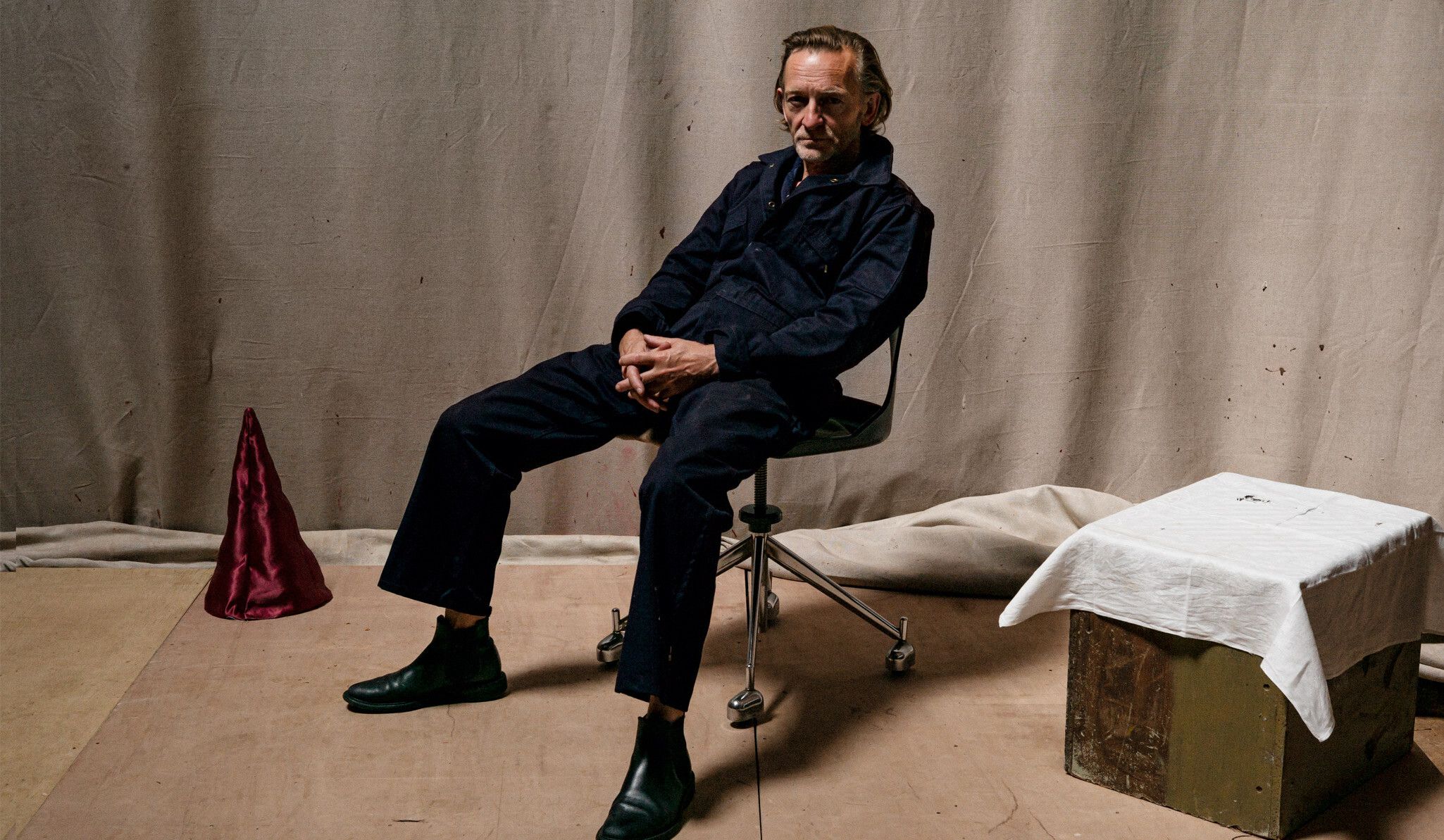A photo of Michaël Borremans by Alex Salinas