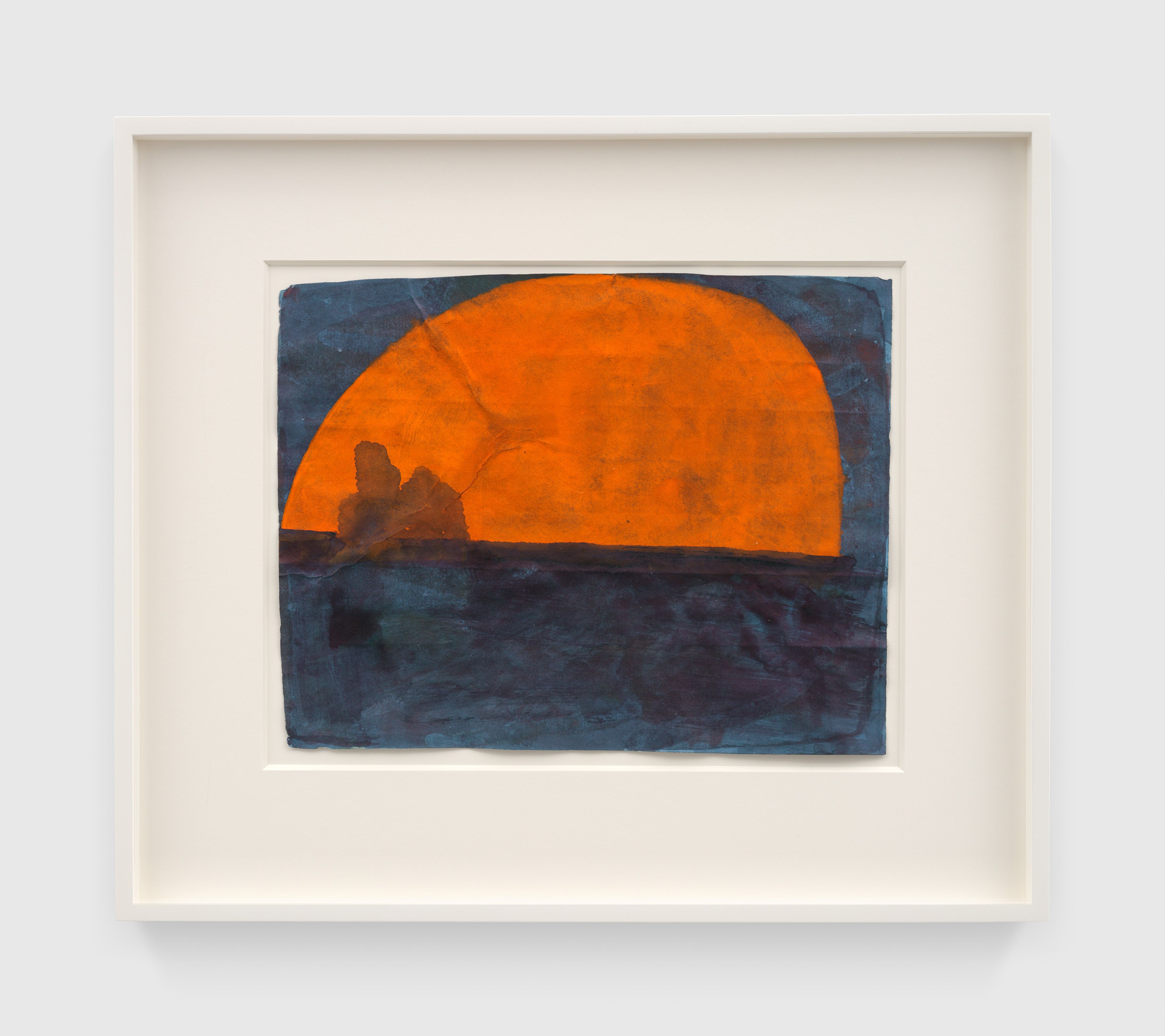 A work on paper by Suzan Frecon, titled ode for the helmeted hornbill, dated 2024.