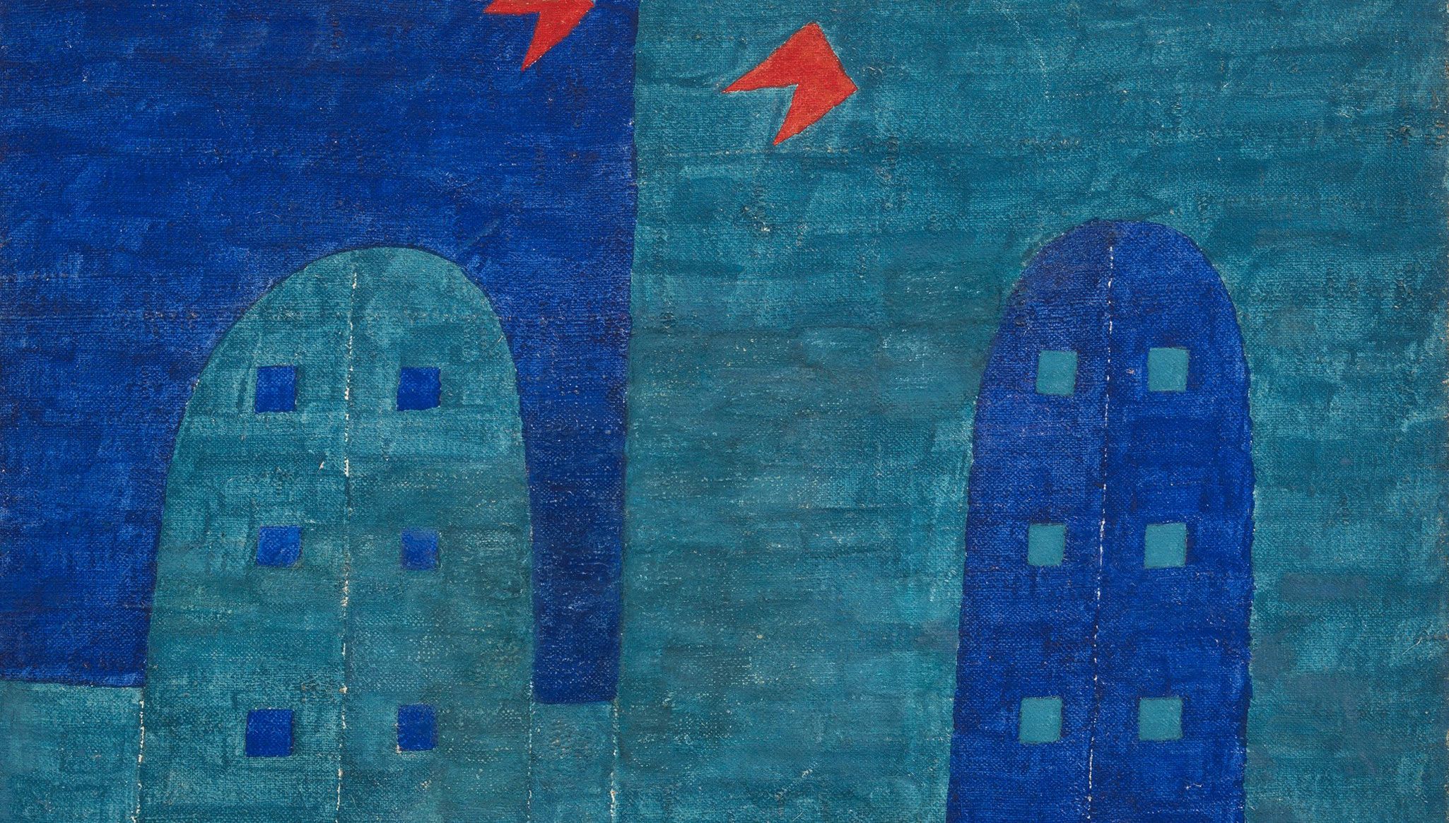 An artwork by Alfredo Volpi