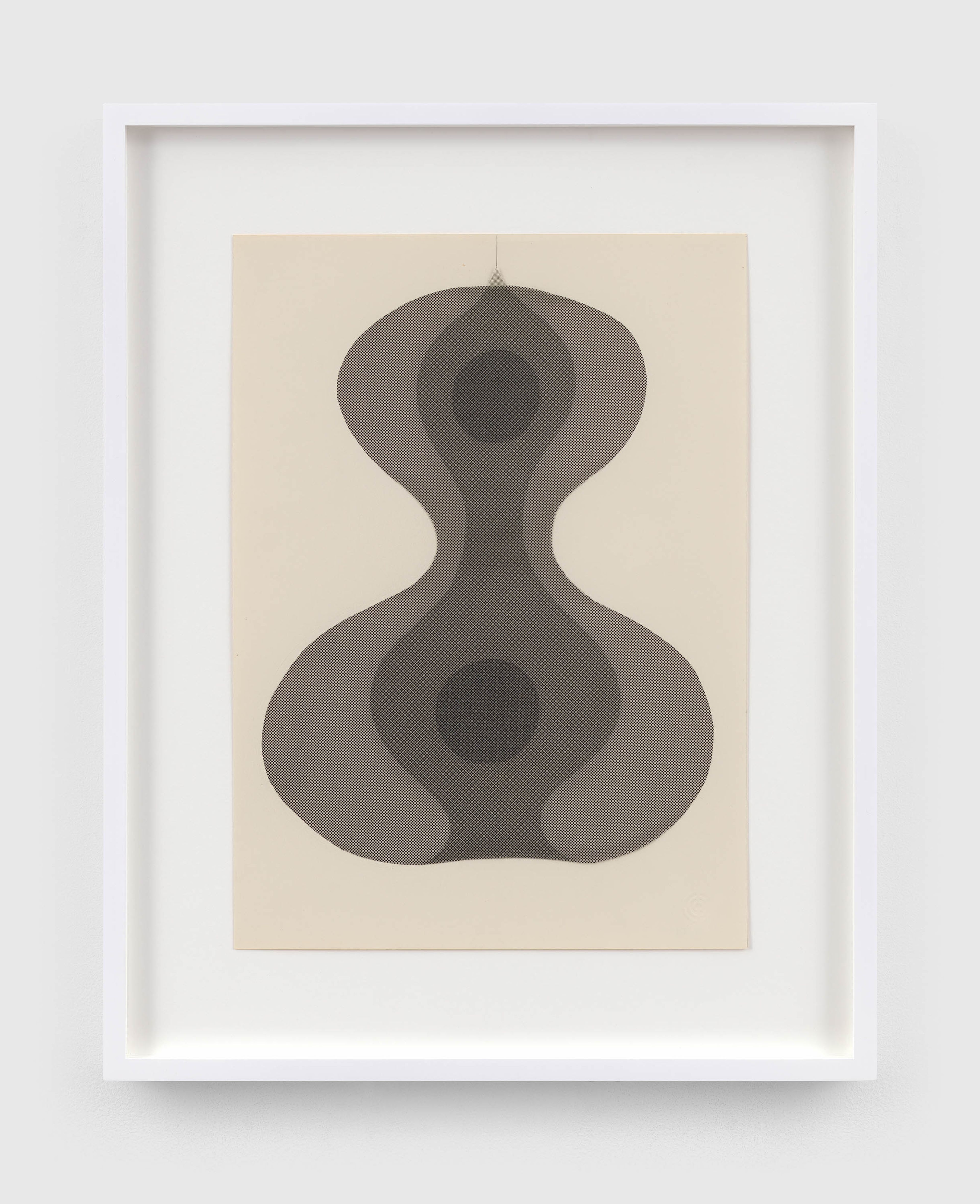 A drawing by Ruth Asawa, called Untitled (ZP.12B, Two-Lobed, Looped-Wire Sculptural Form), circa 1950's, Mid-late.