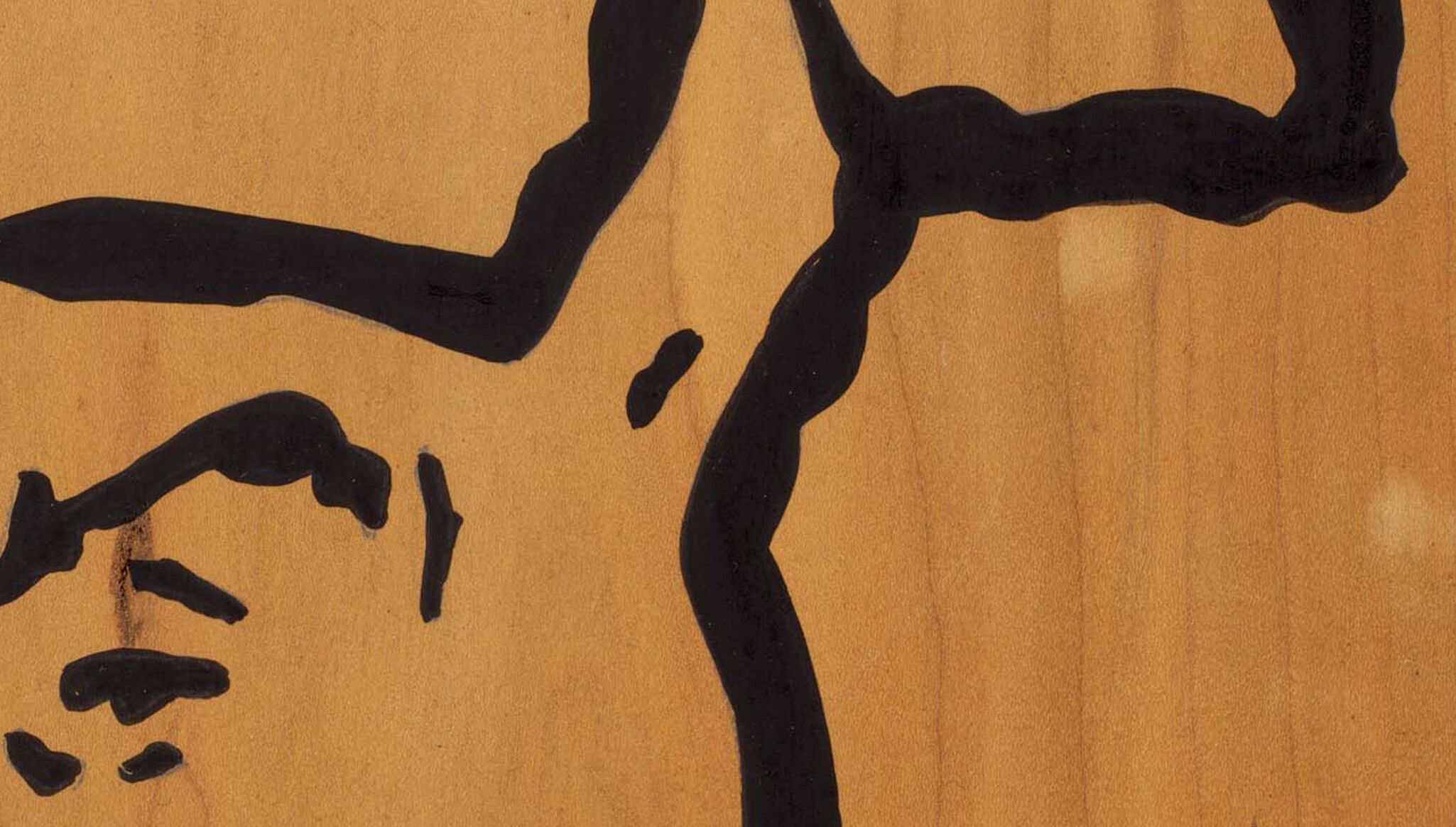 A detail of an artwork by Sherrie Levine, titled Fitz: 9, dated 1994