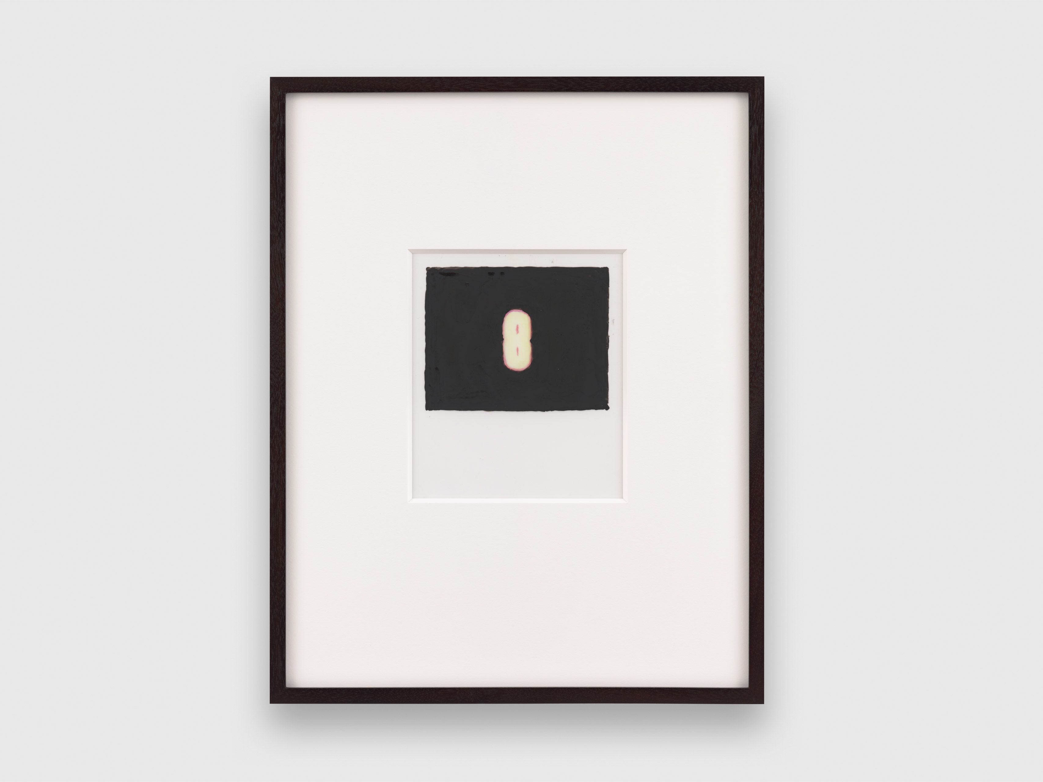 An acrylic ink drawing on polyester tracing paper by Luc Tuymans, titled Small Numbers (8), dated 2020.