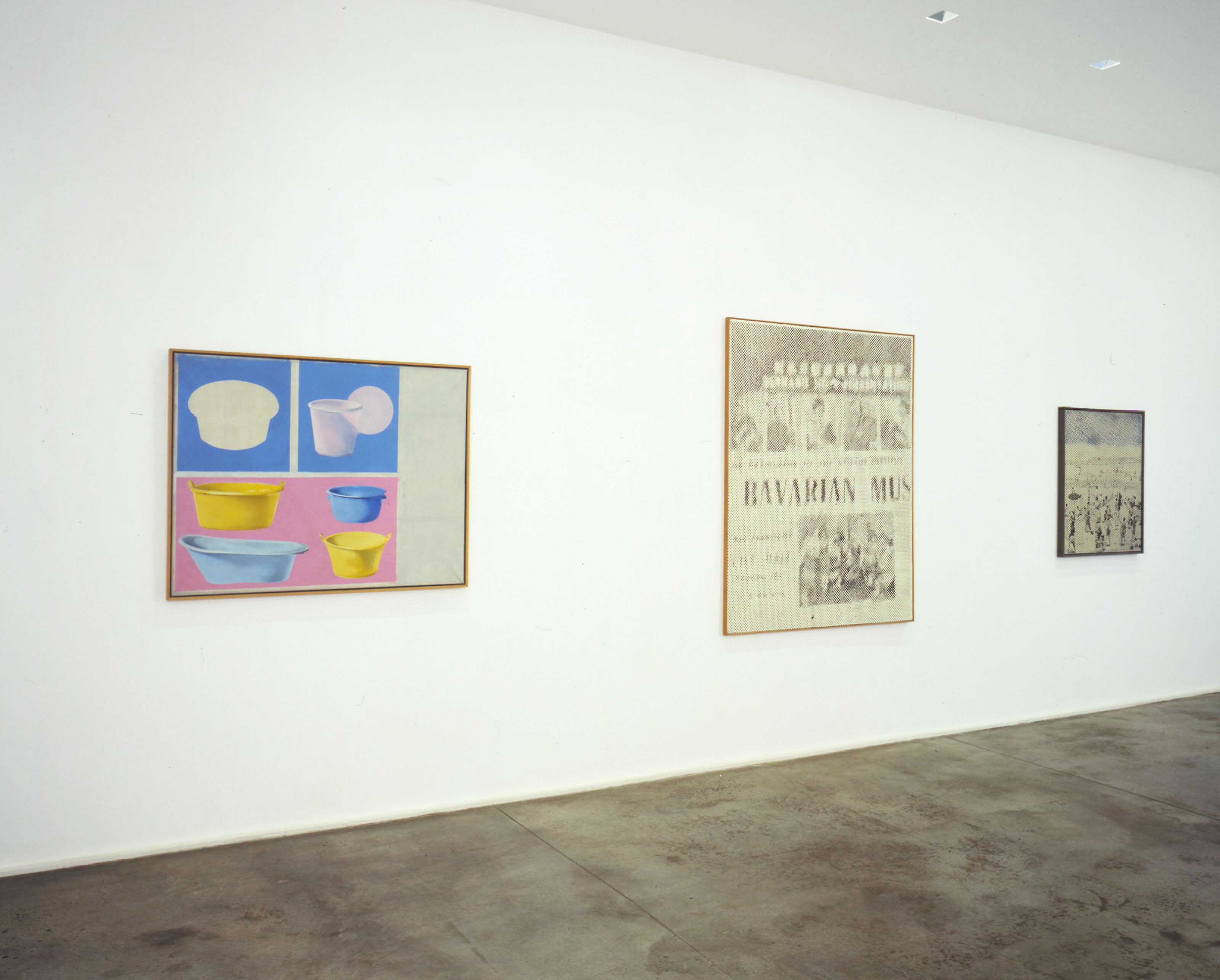 An installation view of the exhibition Paintings from Germany, at David Zwirner New York, dated 2002.