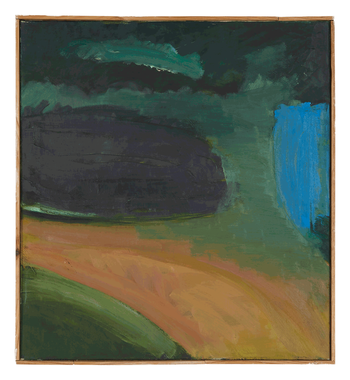 An oil painting on canvas by Raoul De Keyser, titled Study for Notch, dated 1988.
