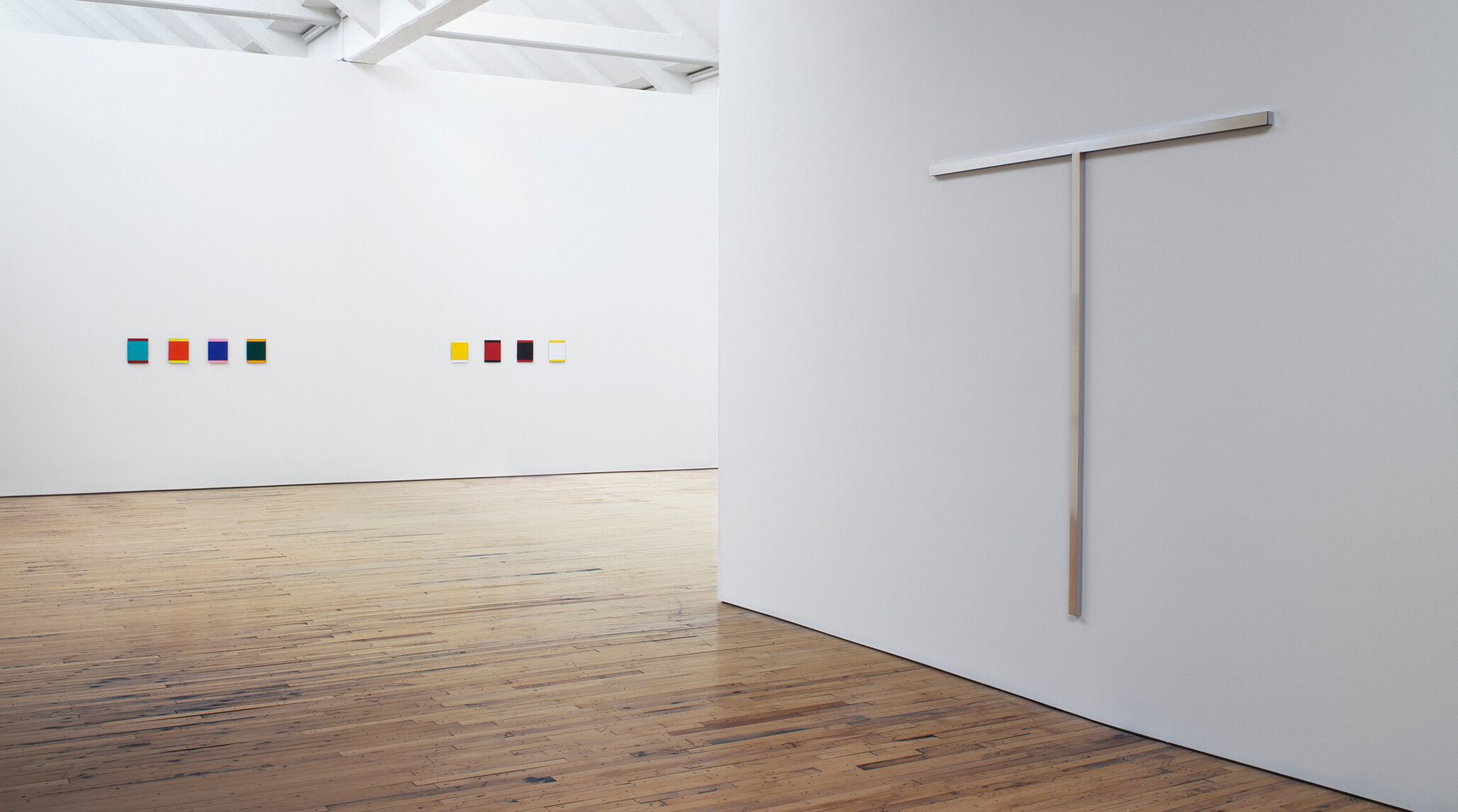 An Installation view, Blinky Palermo: Retrospective 1964-1977, Dia:Beacon, dated  2011