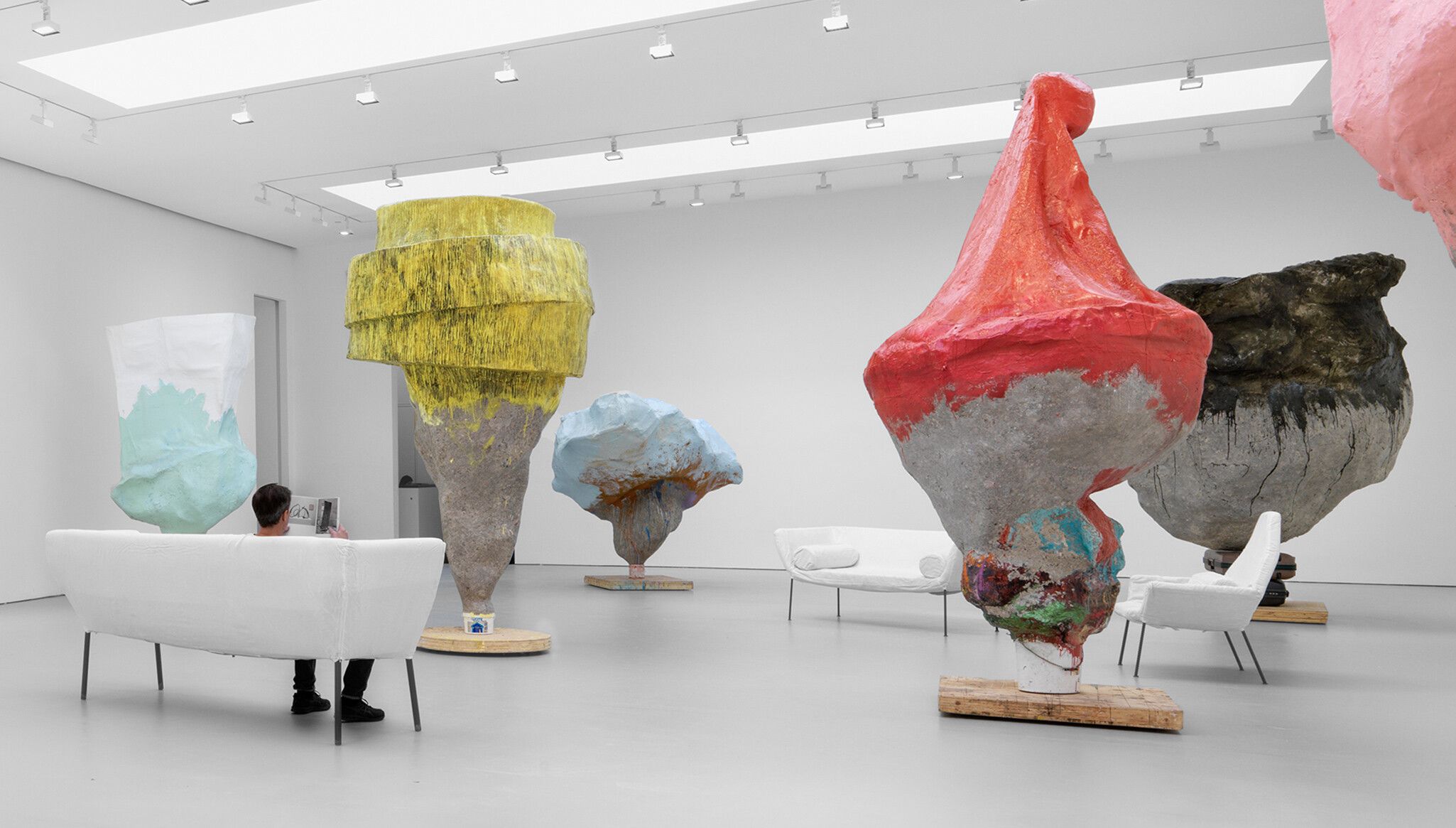 Installation of the exhibition Franz West: Echolalia at David Zwirner New York, dated 2023