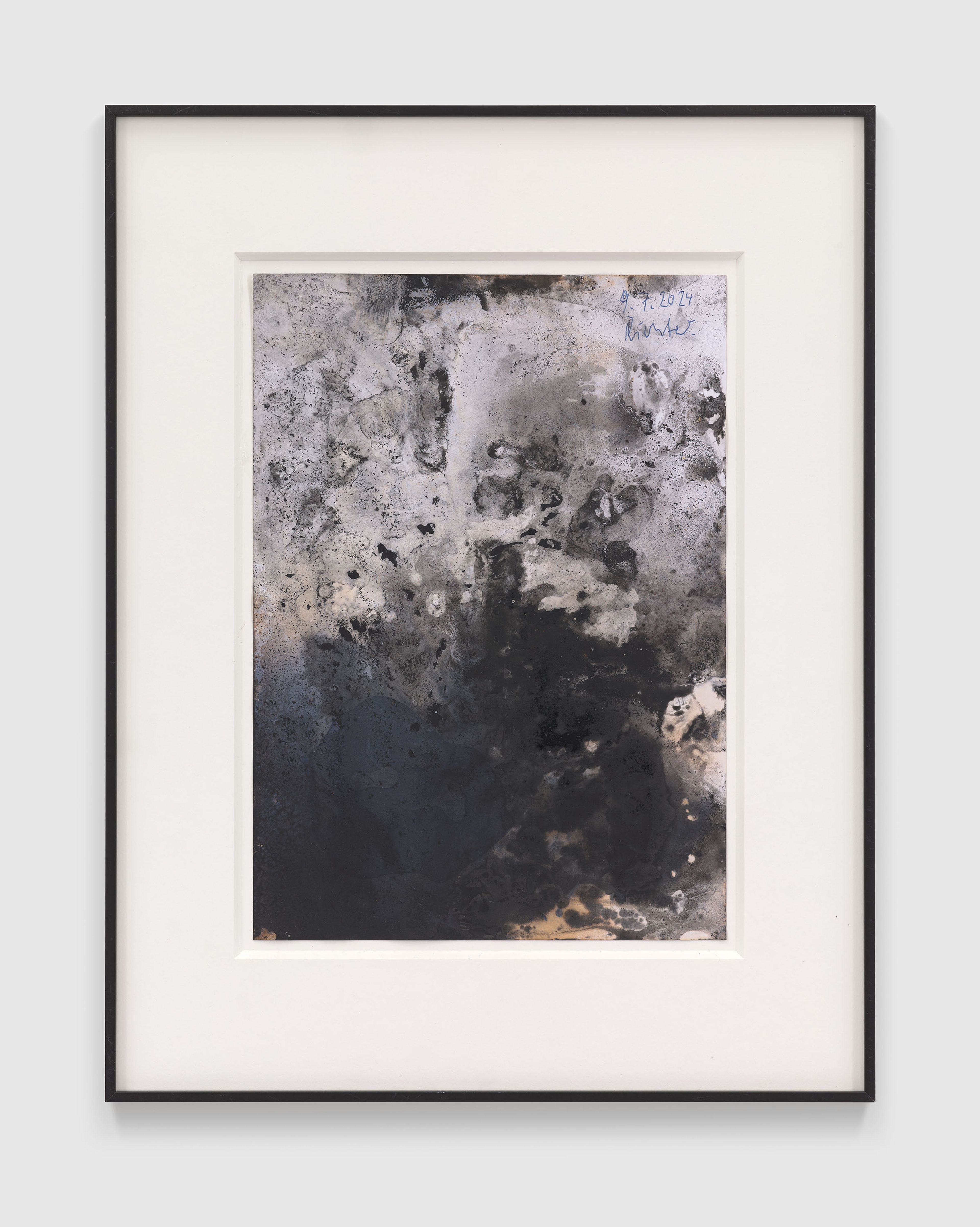 A work on paper by Gerhard Richter, titled 9.7.2024, dated 2024.