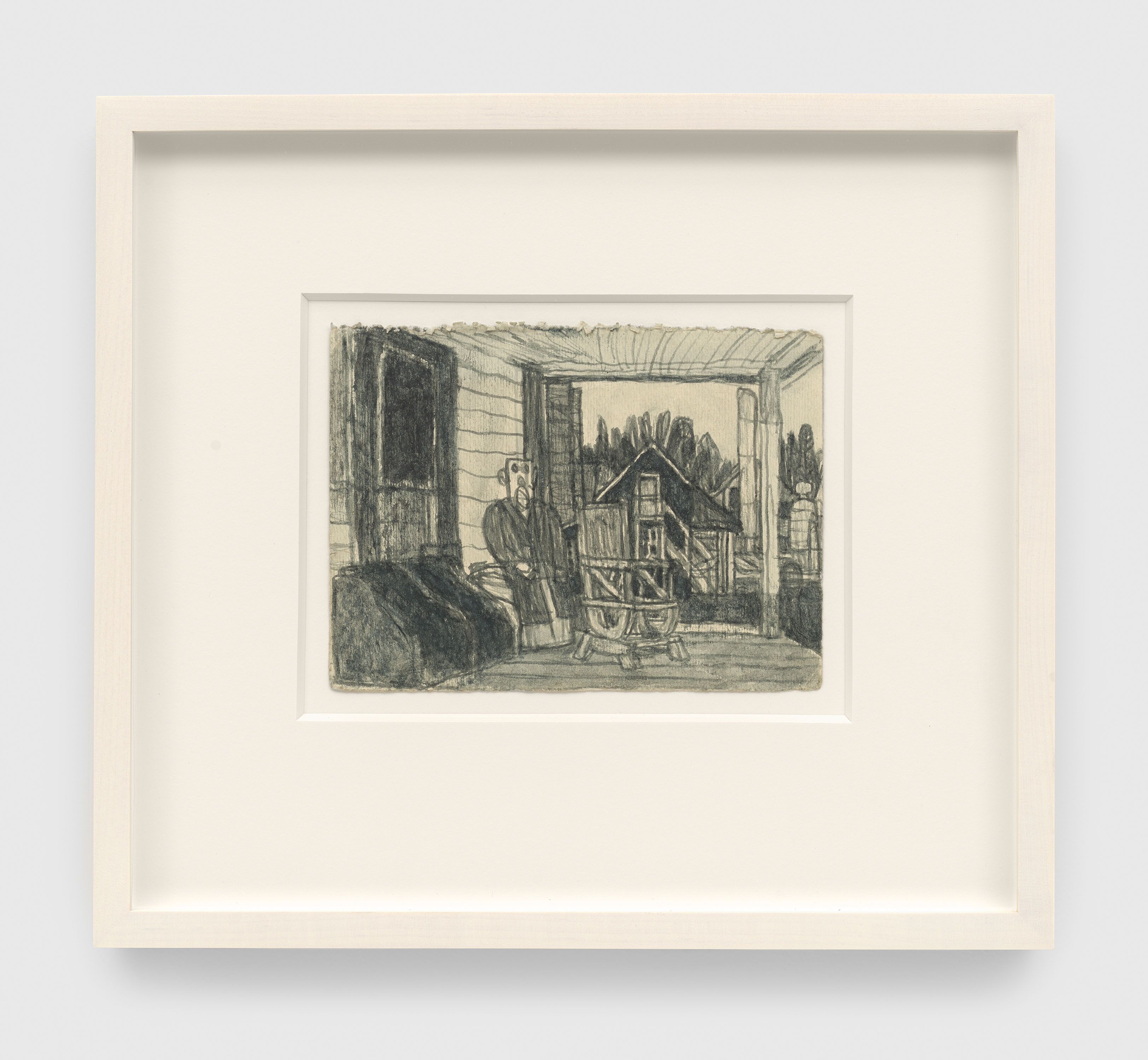 An untitled work on paper by James Castle, undated.