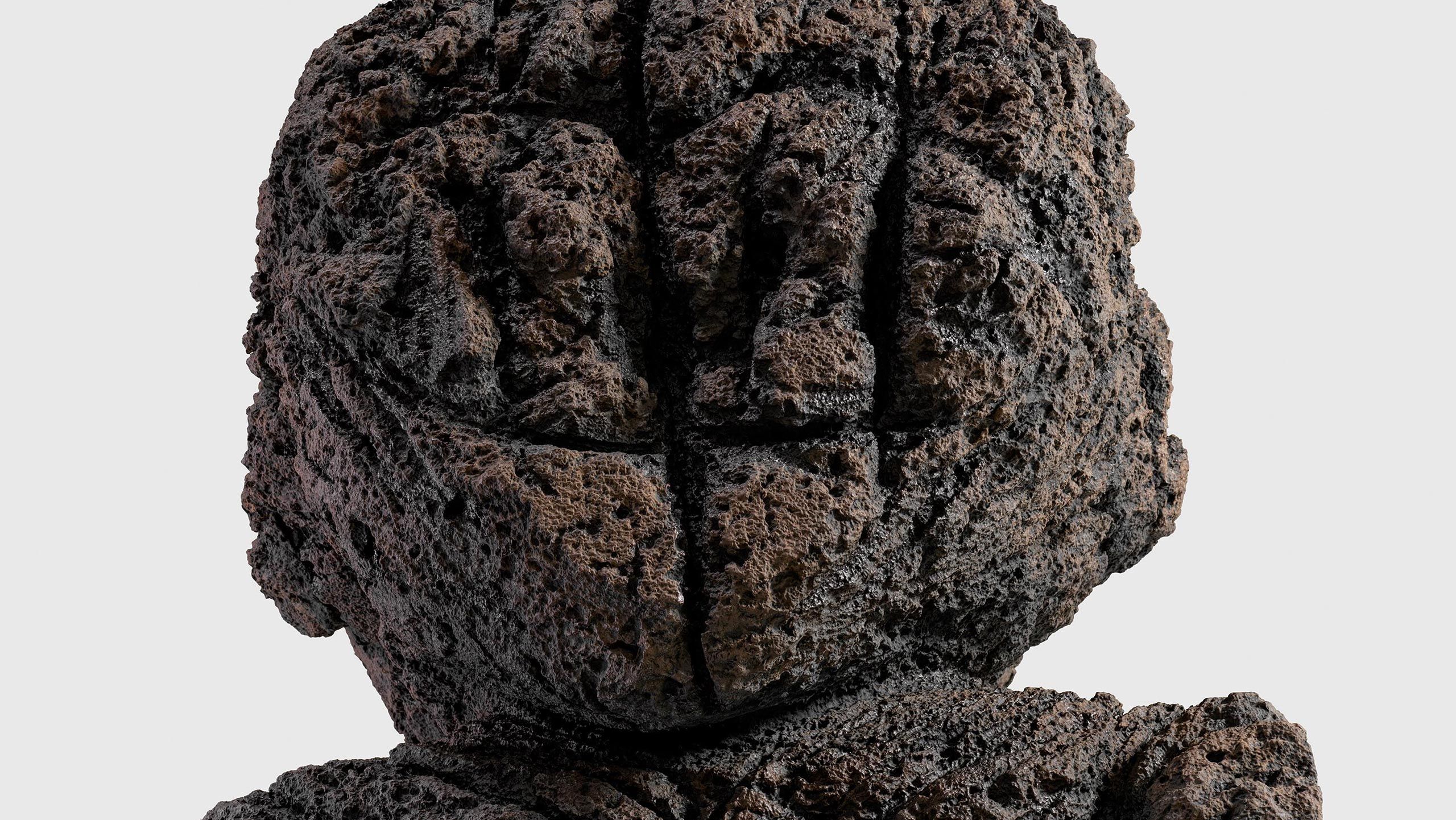 An artwork by Huma Bhabha called Even Stones Have Eyes, dated 2023