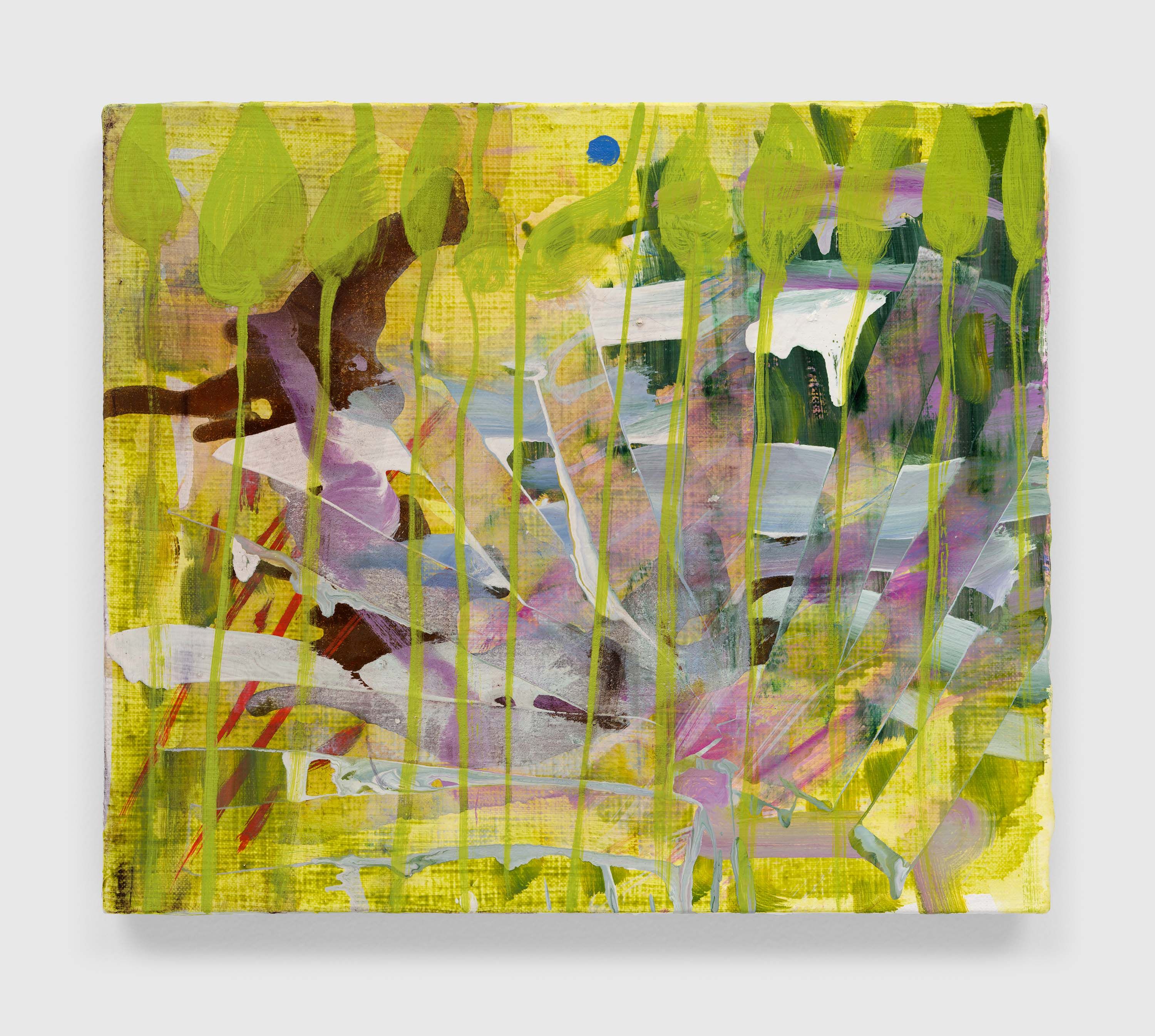 A painting by Emma McIntyre, titled Rustlers, dated 2023.