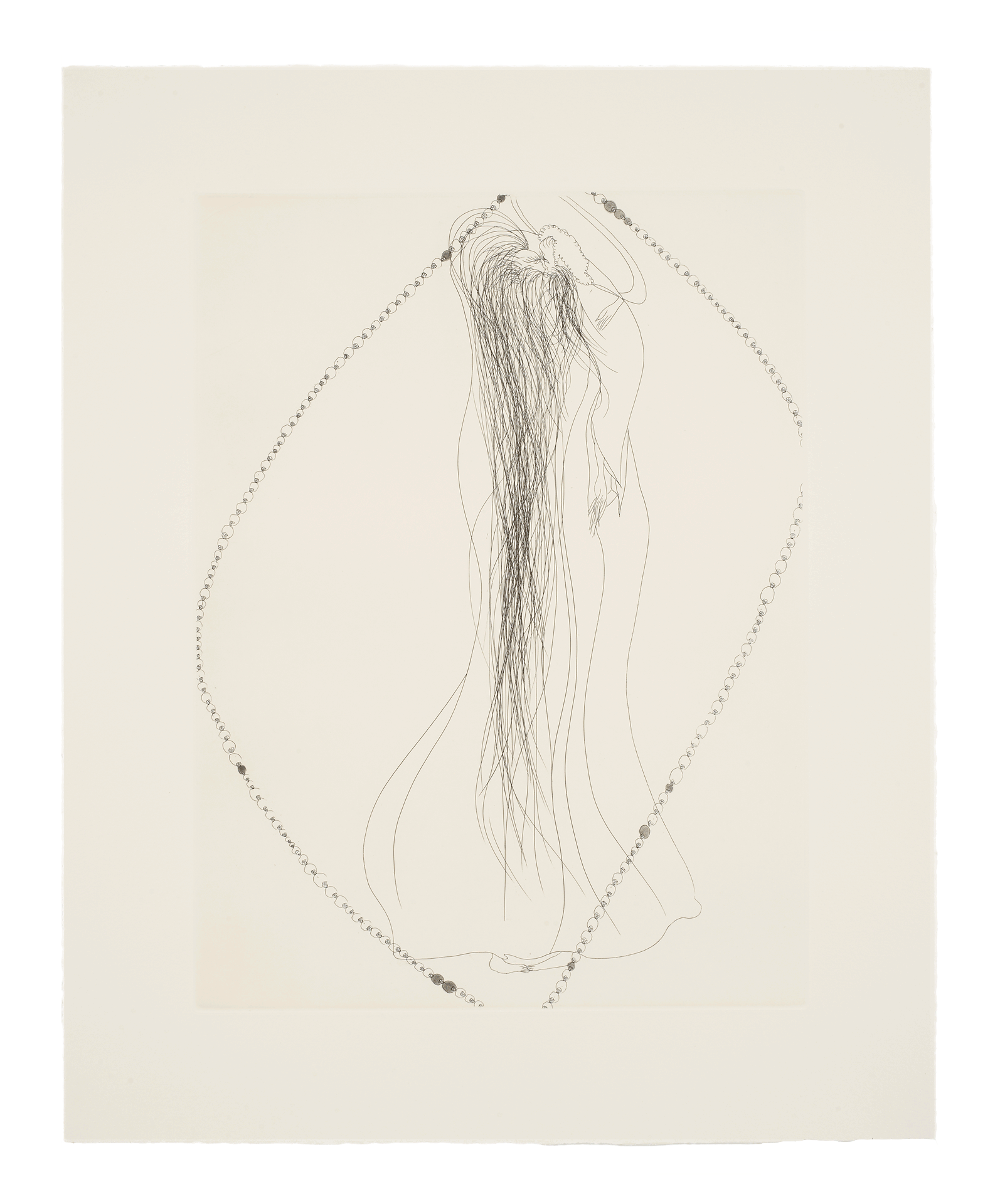 A portfolio of 11 intaglio prints by Chris Ofili, titled The Agony in the Garden, dated 2007.