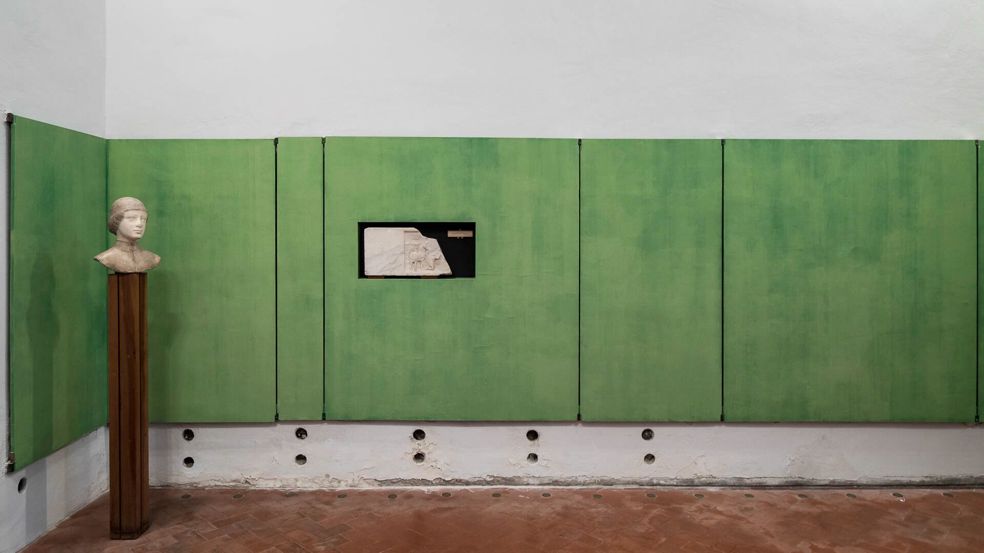  An interior view of the Palazzo Abatellis, Palermo, dated 2018
