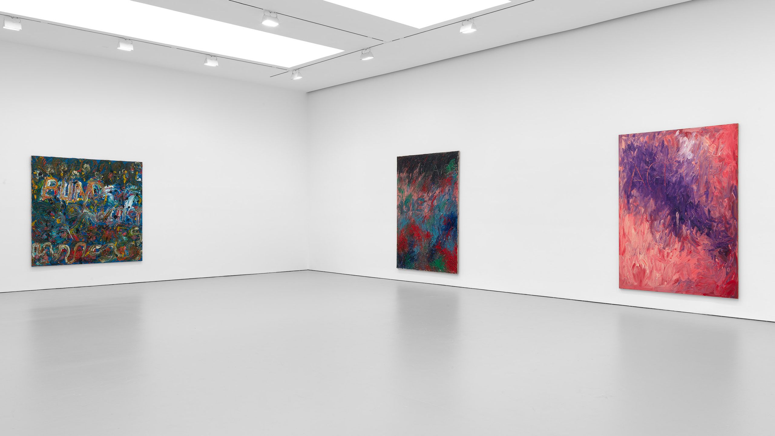 Installation view, Derek Jarman, David Zwirner, New York, 2021