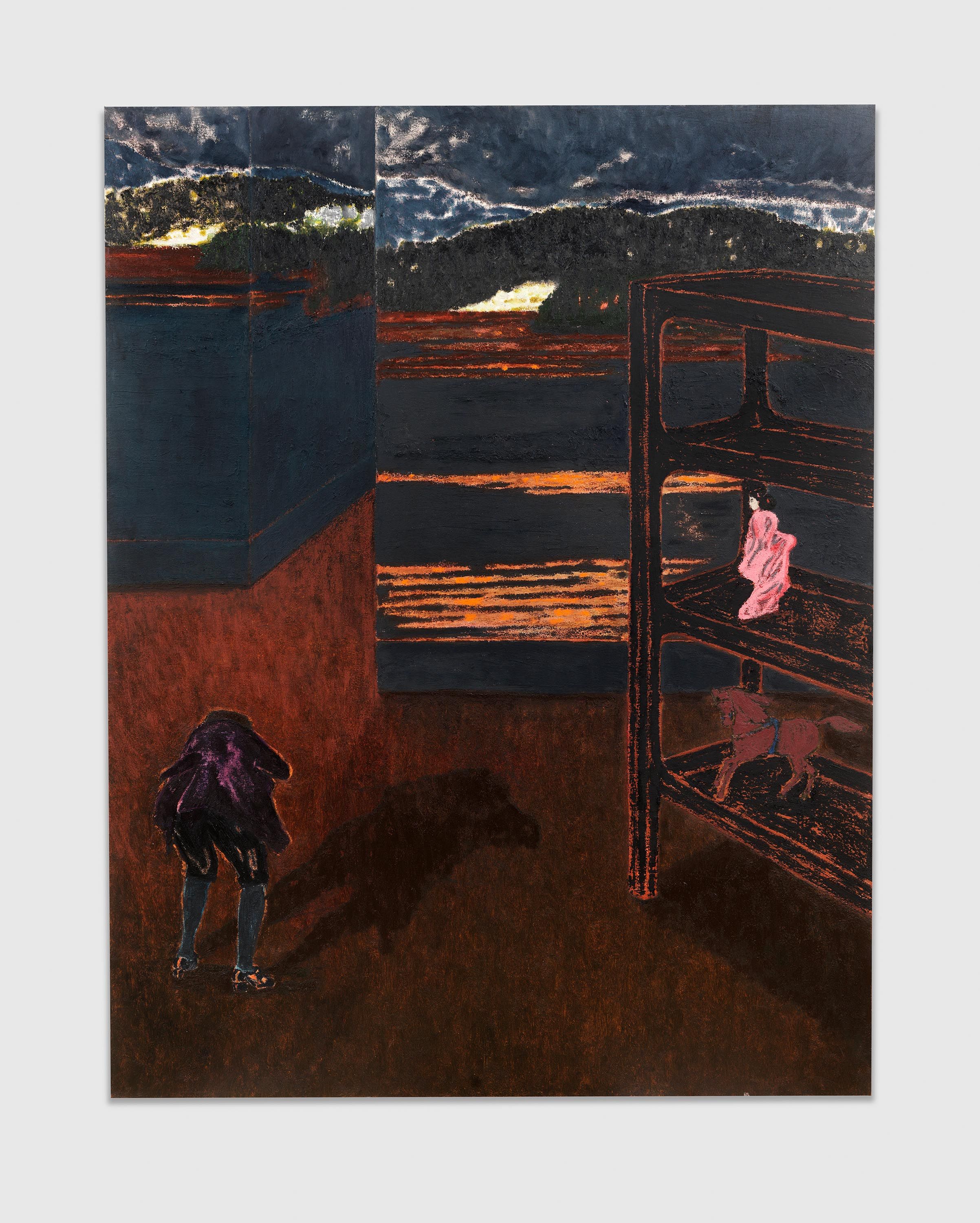 A painting by Mamma Andersson, titled Quel Bordel, dated 2023.