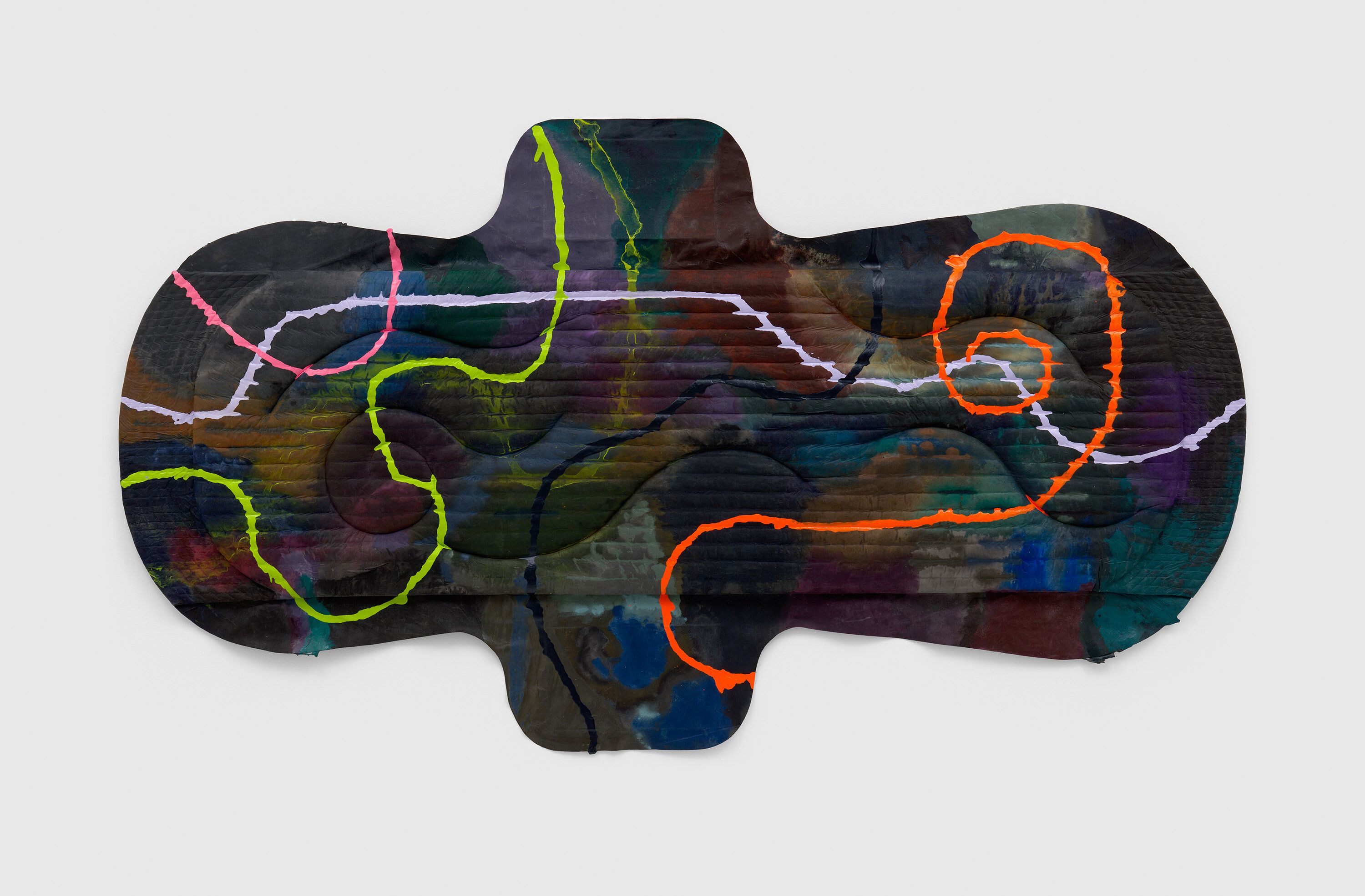 A mixed media painting by K8 Hardy, titled May, dated 2022.