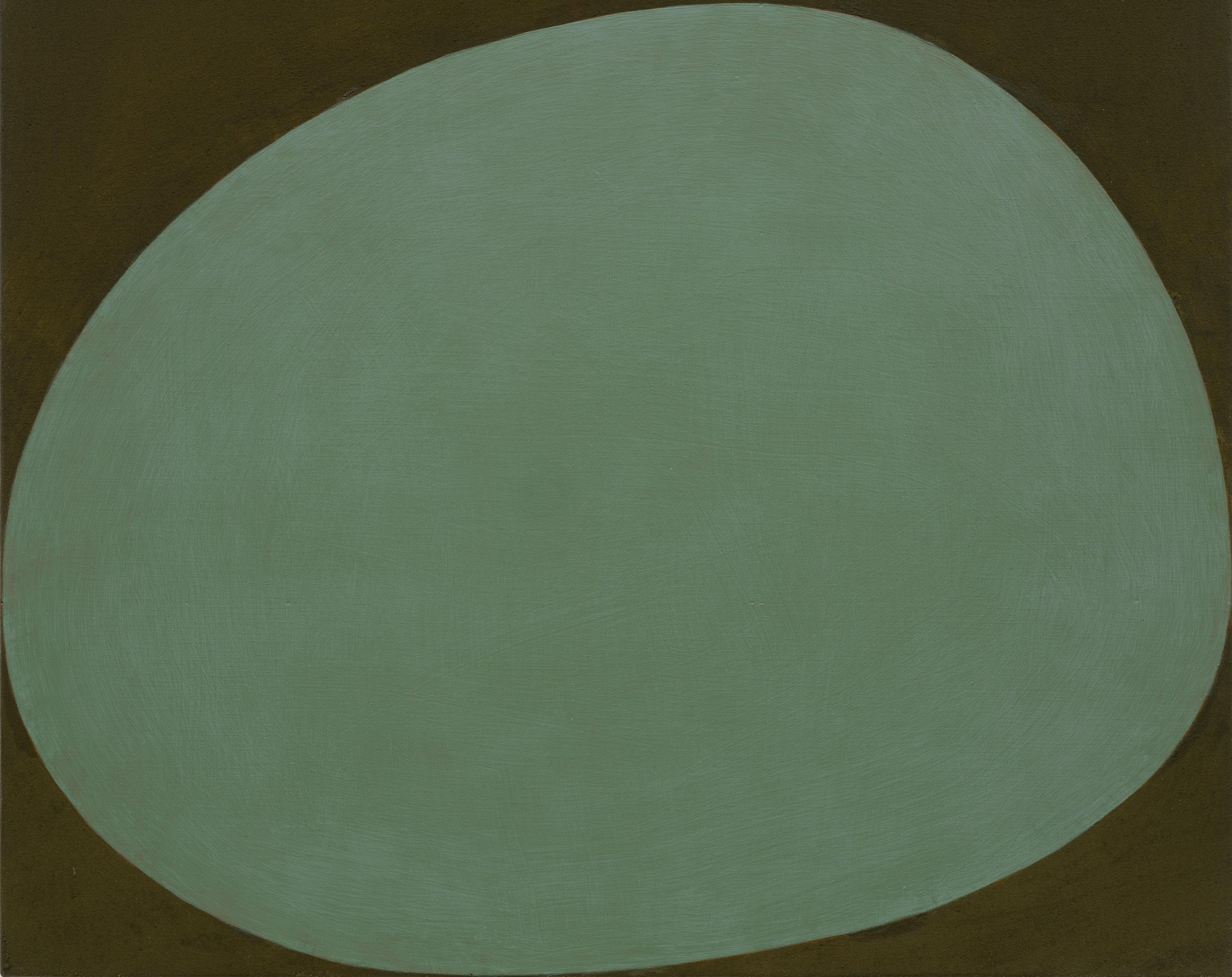 A painting by Suzan Frecon, titled verona matcha, dated 2024.