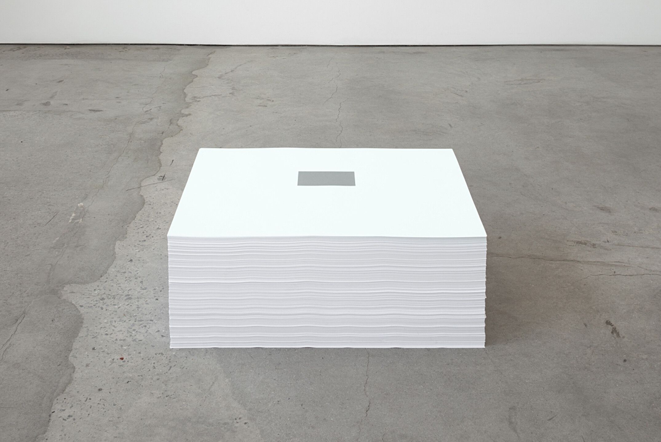 A print on paper with endless copies by Felix Gonzalez-Torres, titled "Untitled" (Ross in L.A.), dated 1991.