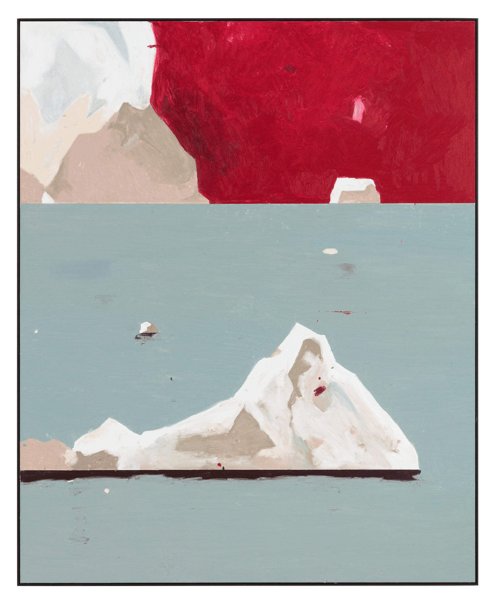 An untitled painting by Harold Ancart, dated 2018.