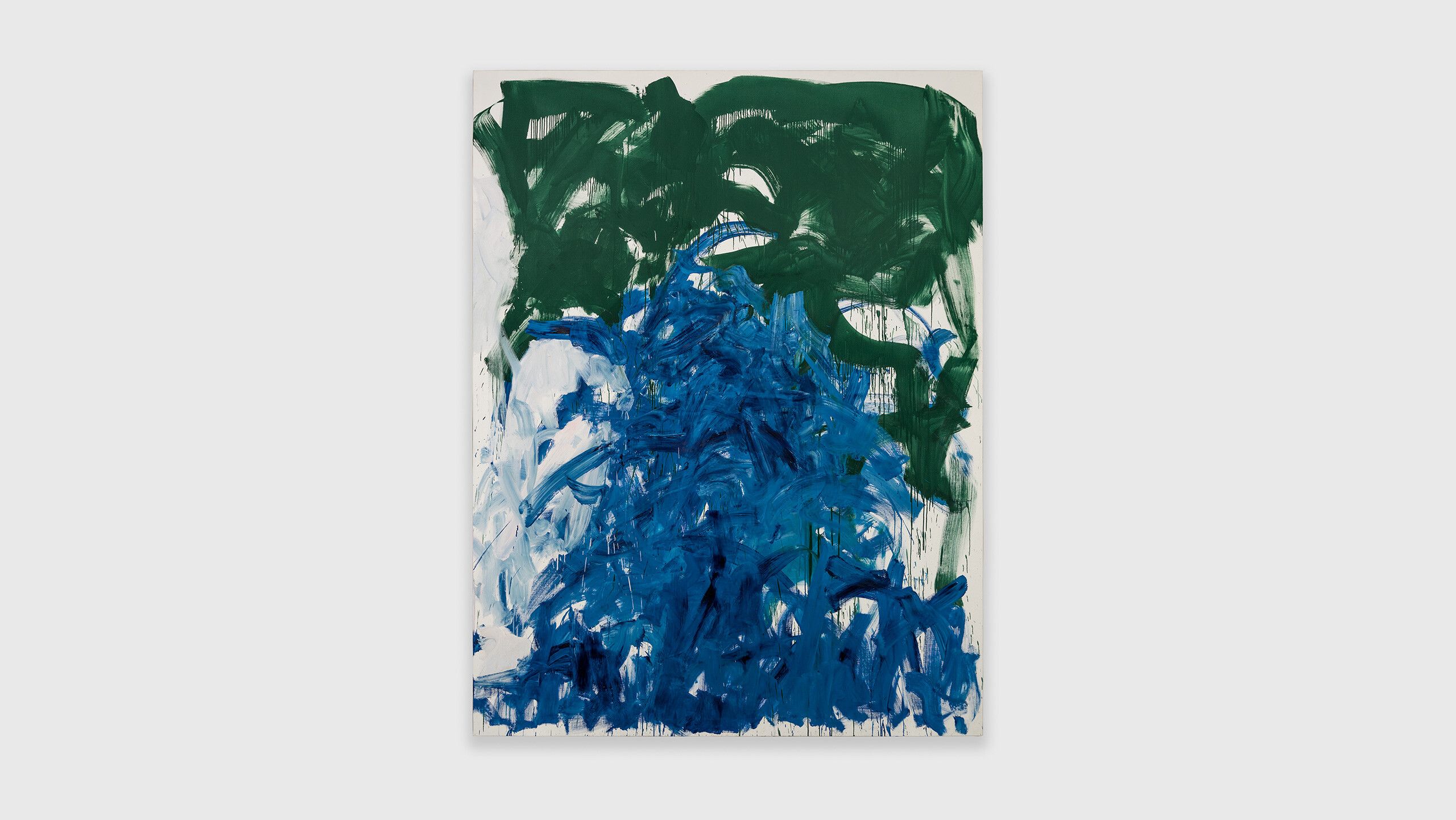 A  painting by Joan Mitchell, titled Then, Last Time IV, dated 1985 