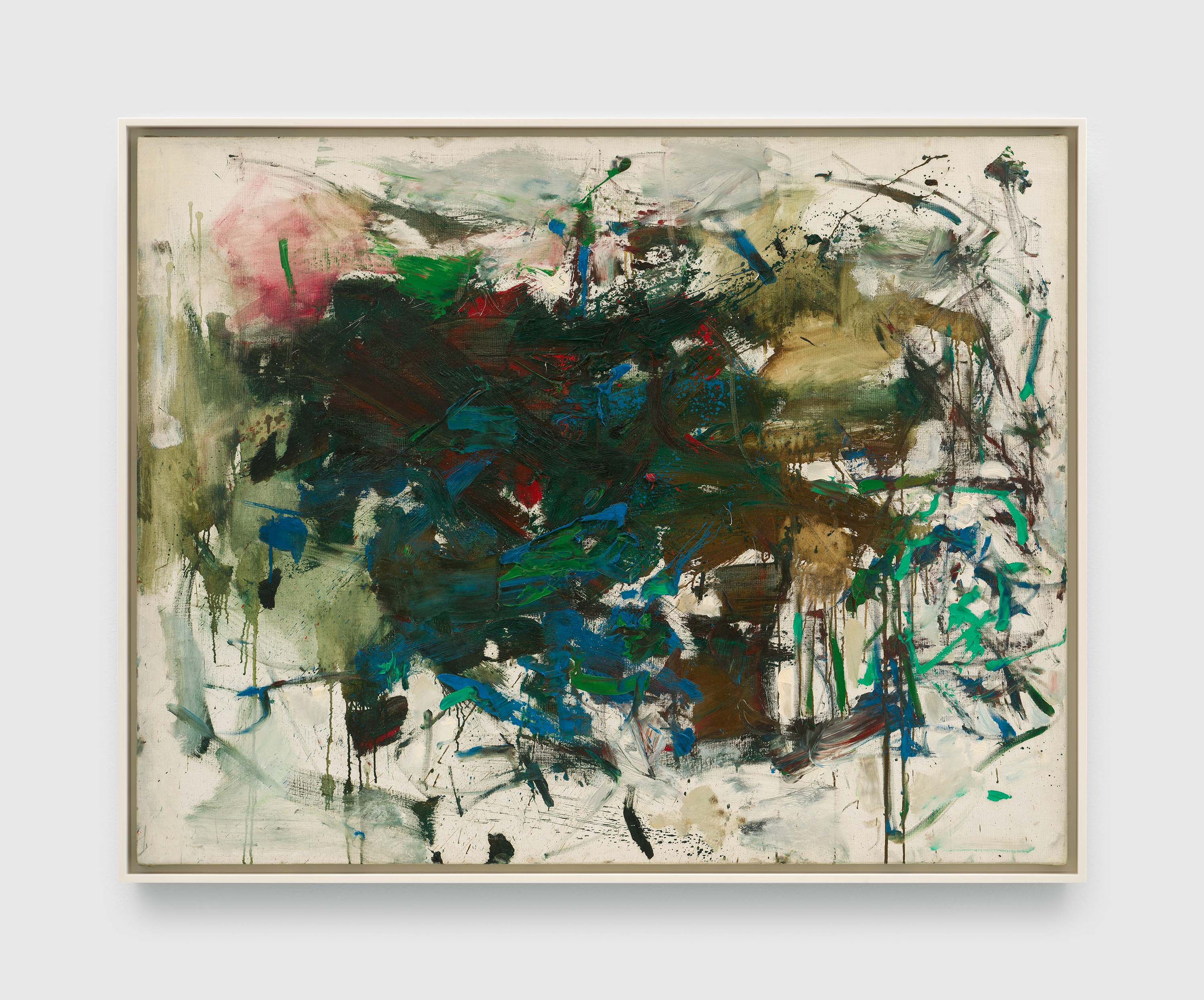 An untitled painting by Joan Mitchell, dated circa 1963.