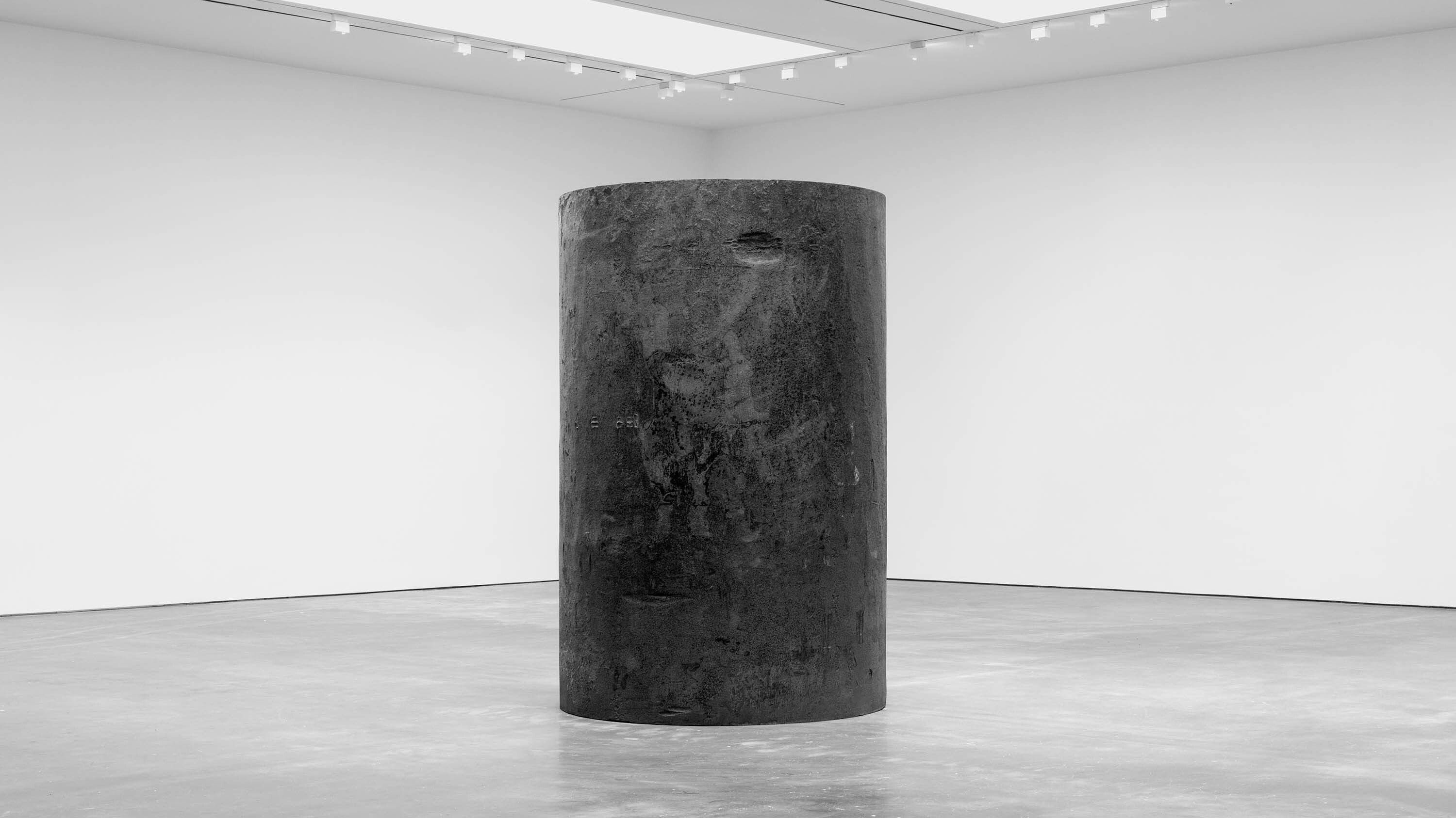 A forged steel sculpture by Richard Serra, titled 2022, dated 2020 to 2022.