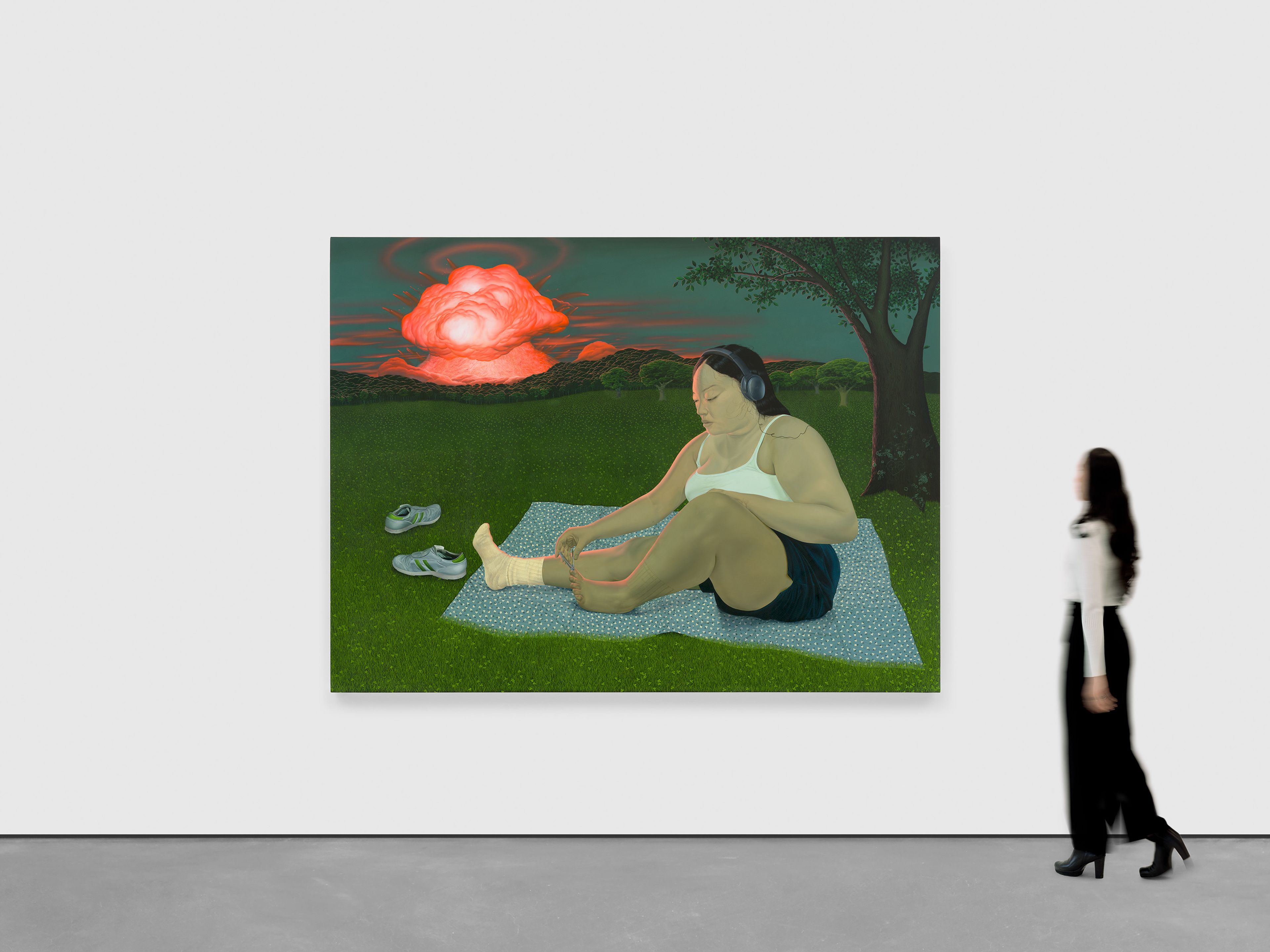 A painting by Sasha Gordon, titled It Was Still Far Away, dated 2024.