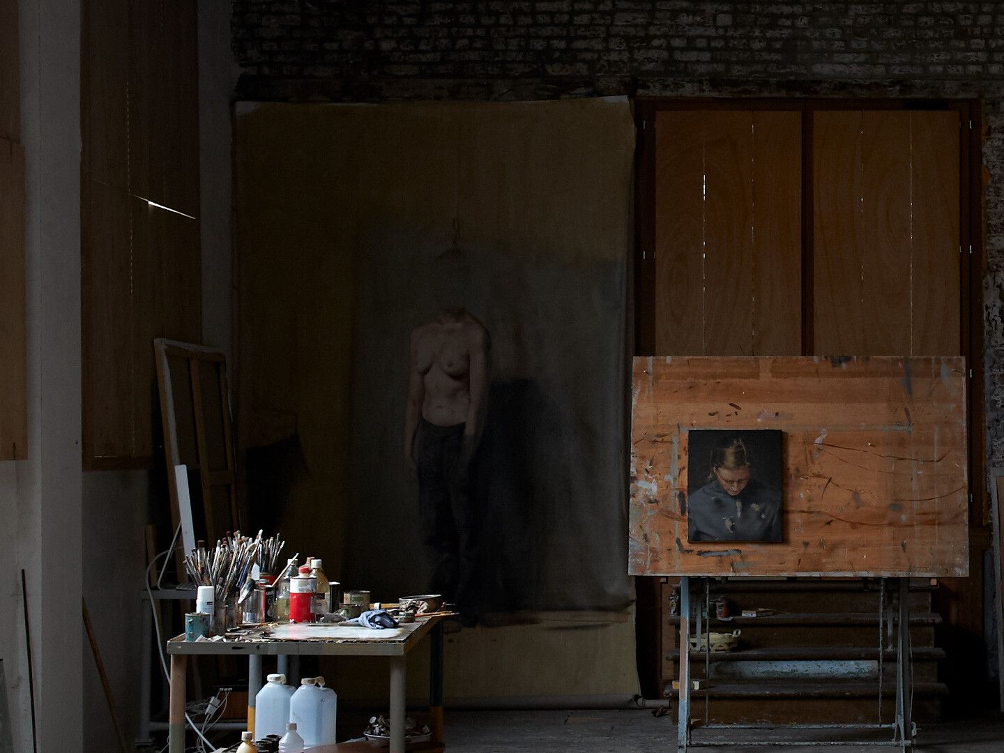 A photo by James Murrell of Michael Borreman's studio.