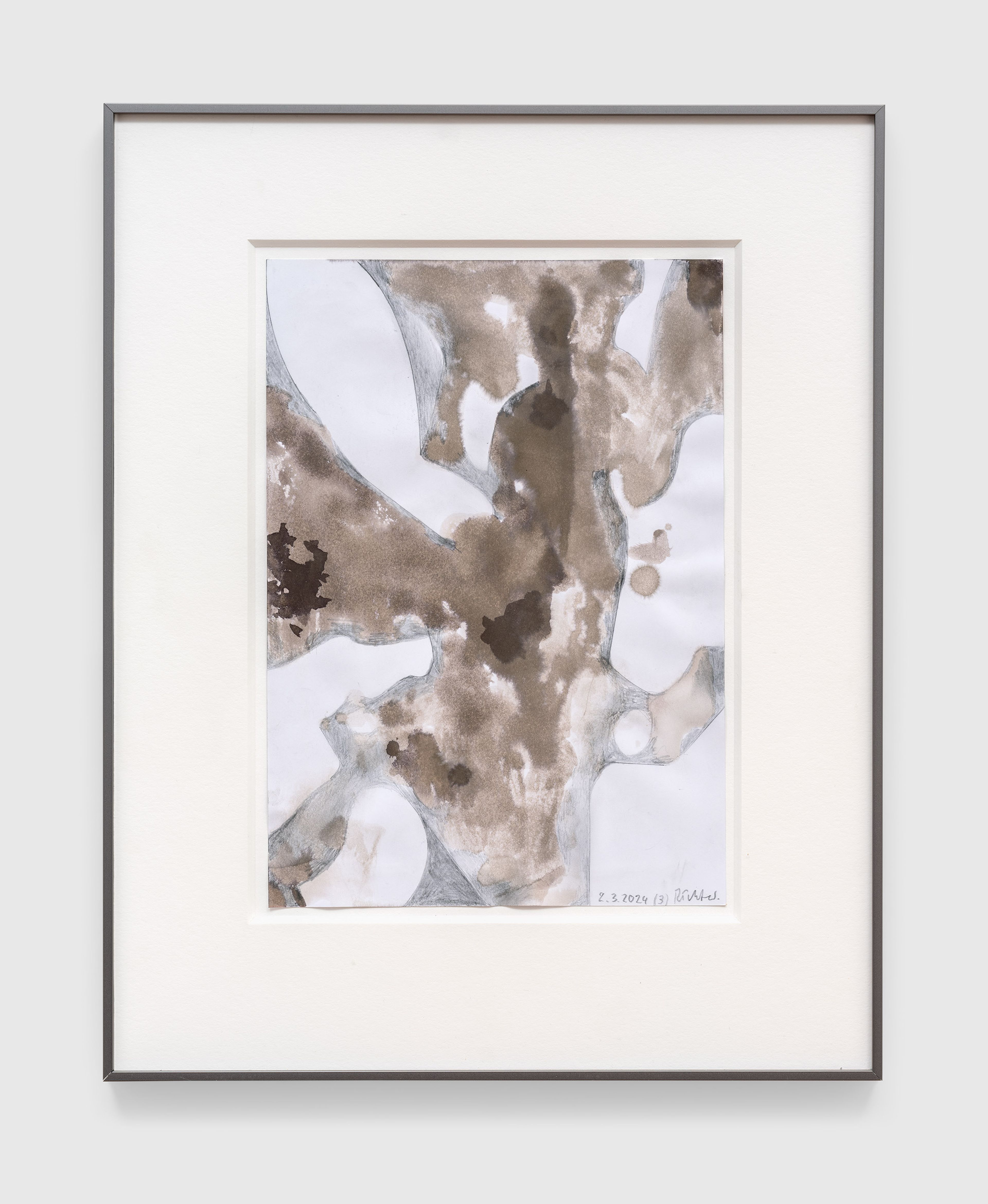 A work on paper by Gerhard Richter, titled 2.3.2024 (3), dated 2024.