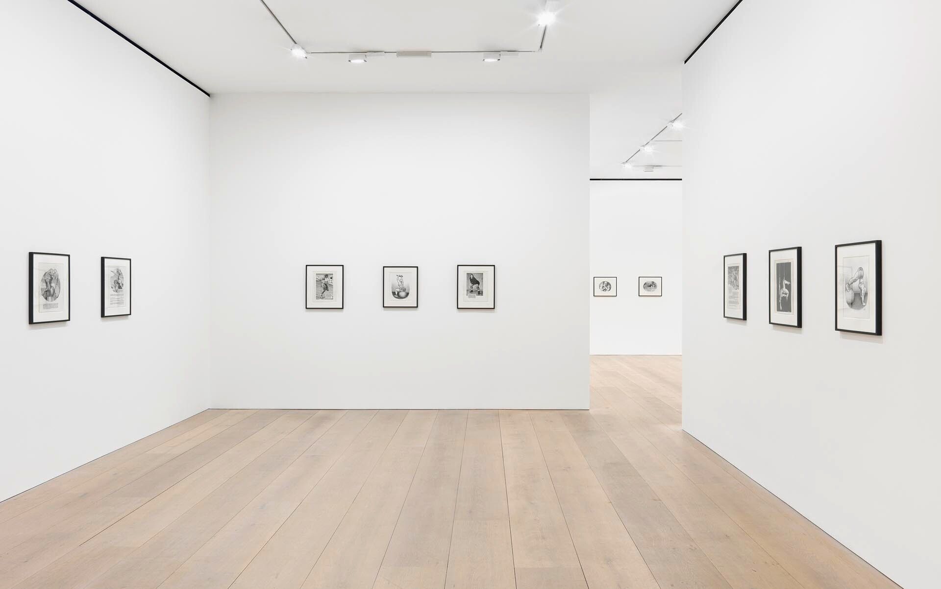 An installation view of the exhibition R. Crumb: Art & Beauty, at David Zwirner London, dated 2016.