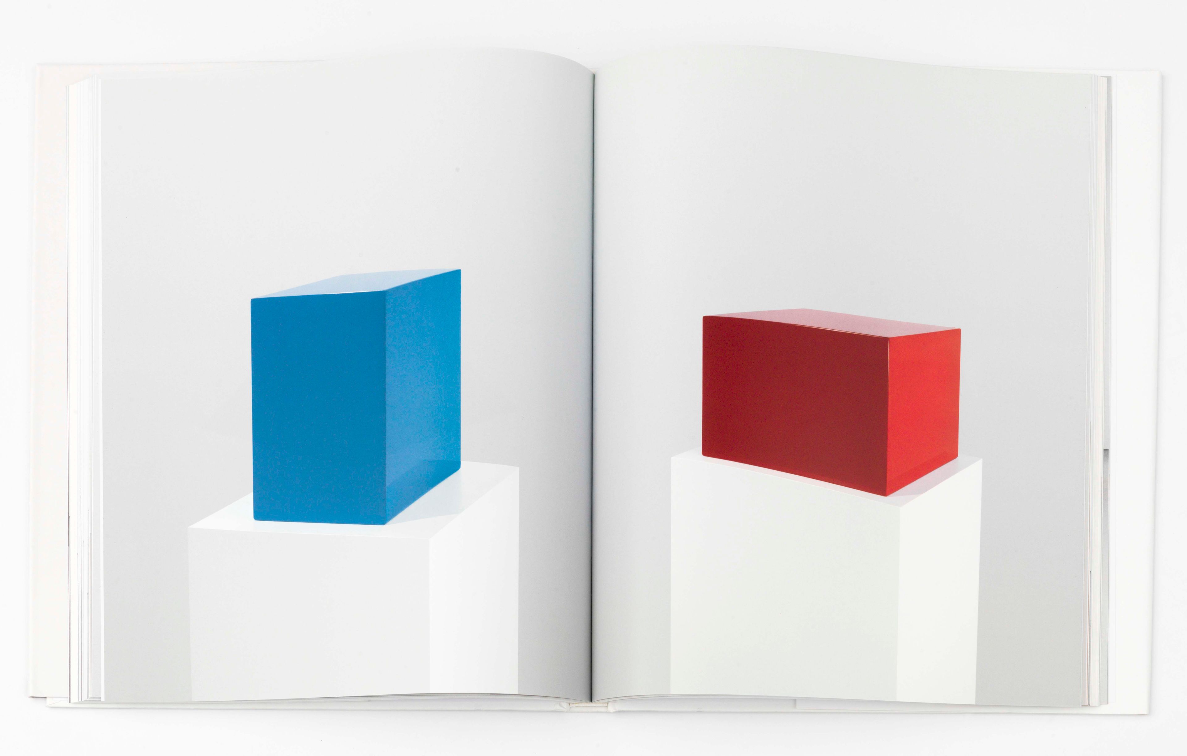 A spread from John McCracken: Works from 1963-2011, published by David Zwirner Books / Radius Books, 2014.